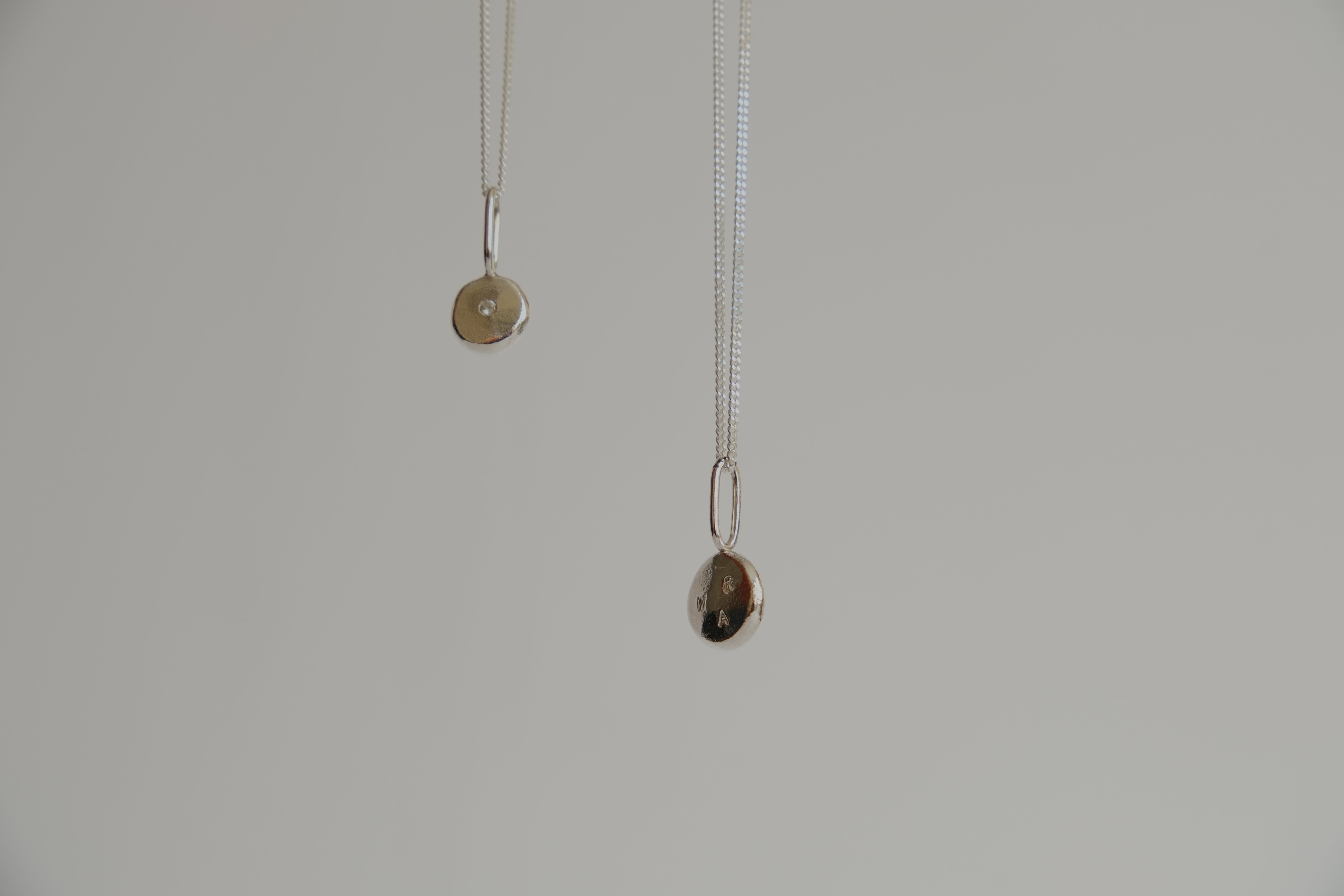 Coriandoli initials & birthstones charm necklace