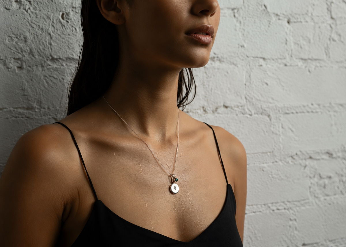 Zodiac Coriandoli & Birthstone Pepita Necklace