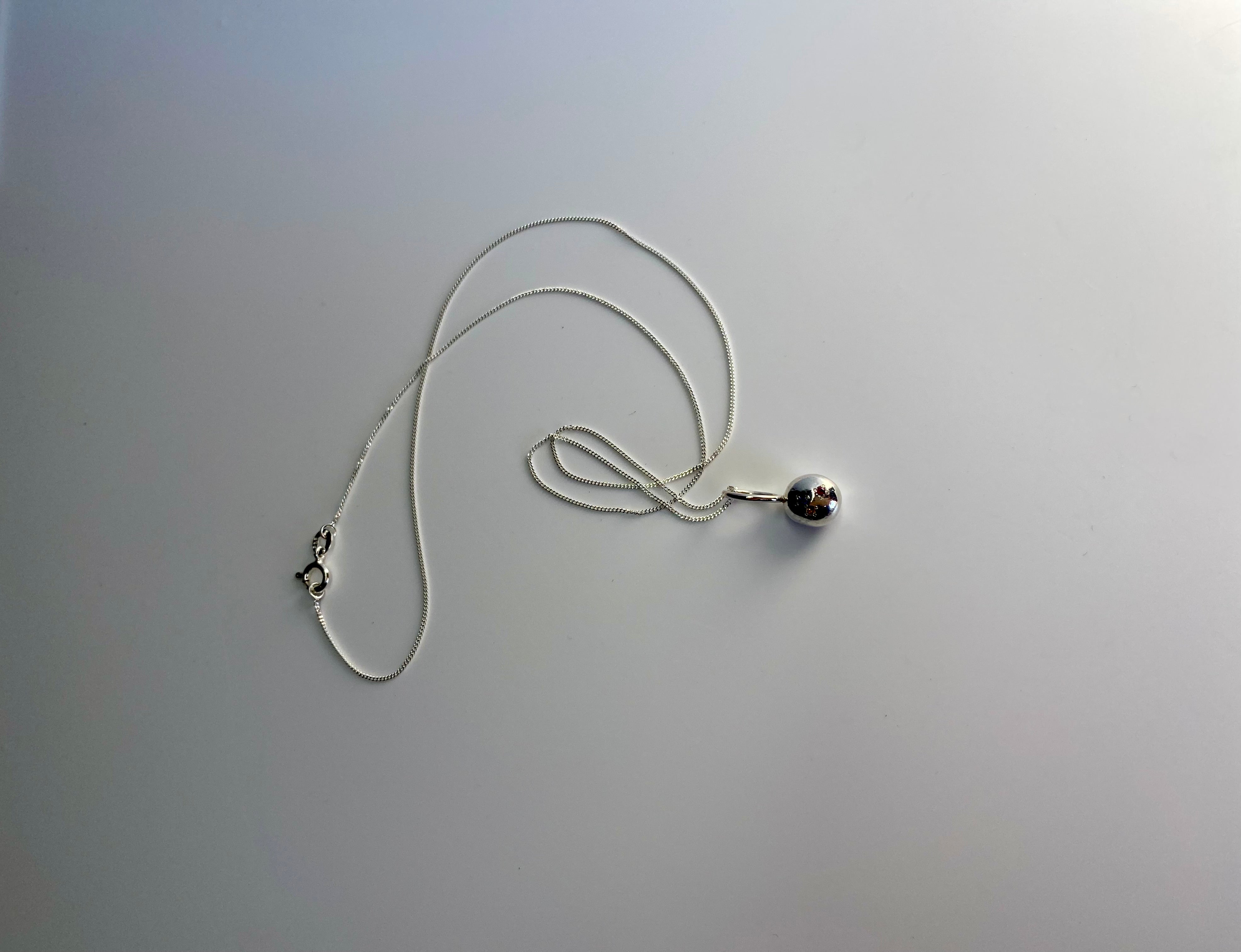 Organic pepita charm necklace