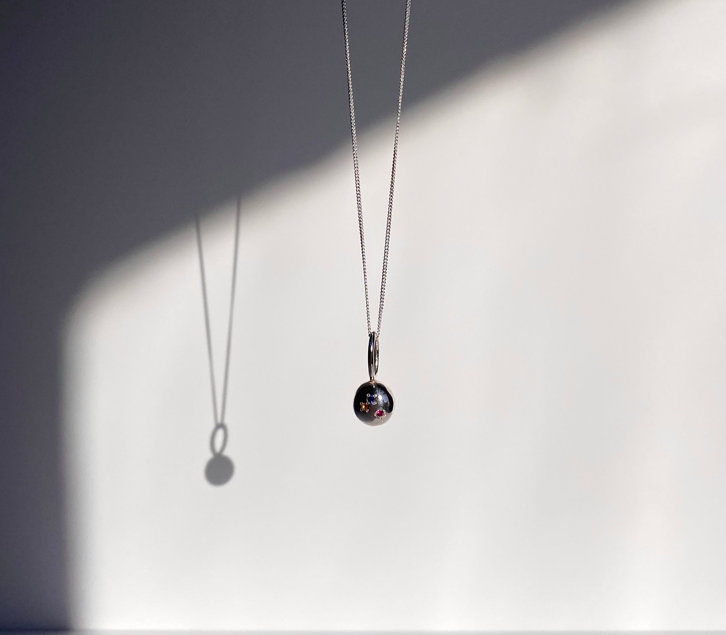 1- organic pepita charm necklace 2- Textured pepita charm necklace 3- Two organic pepitas charms necklace