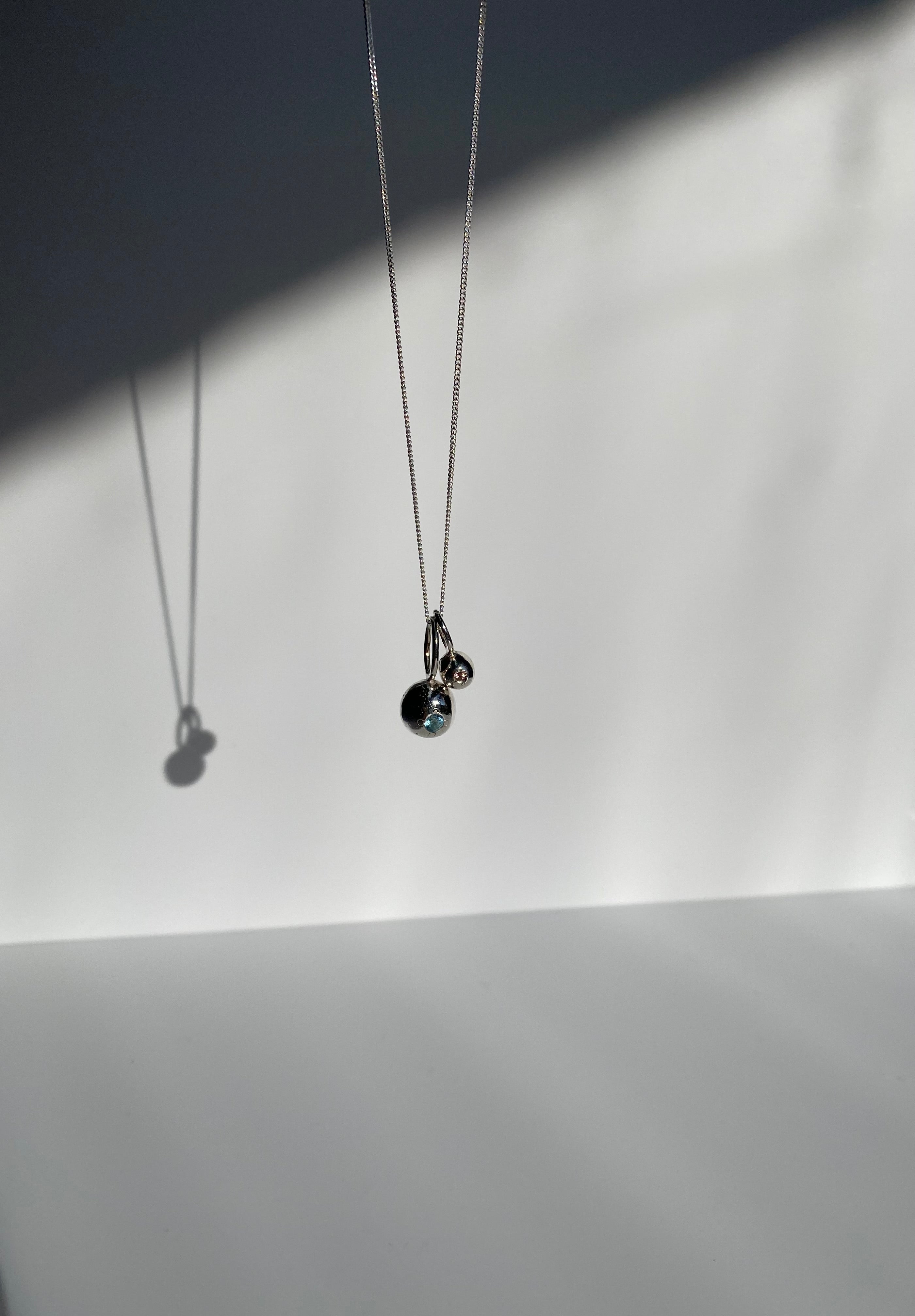 1- organic pepita charm necklace 2- Textured pepita charm necklace 3- Two organic pepitas charms necklace