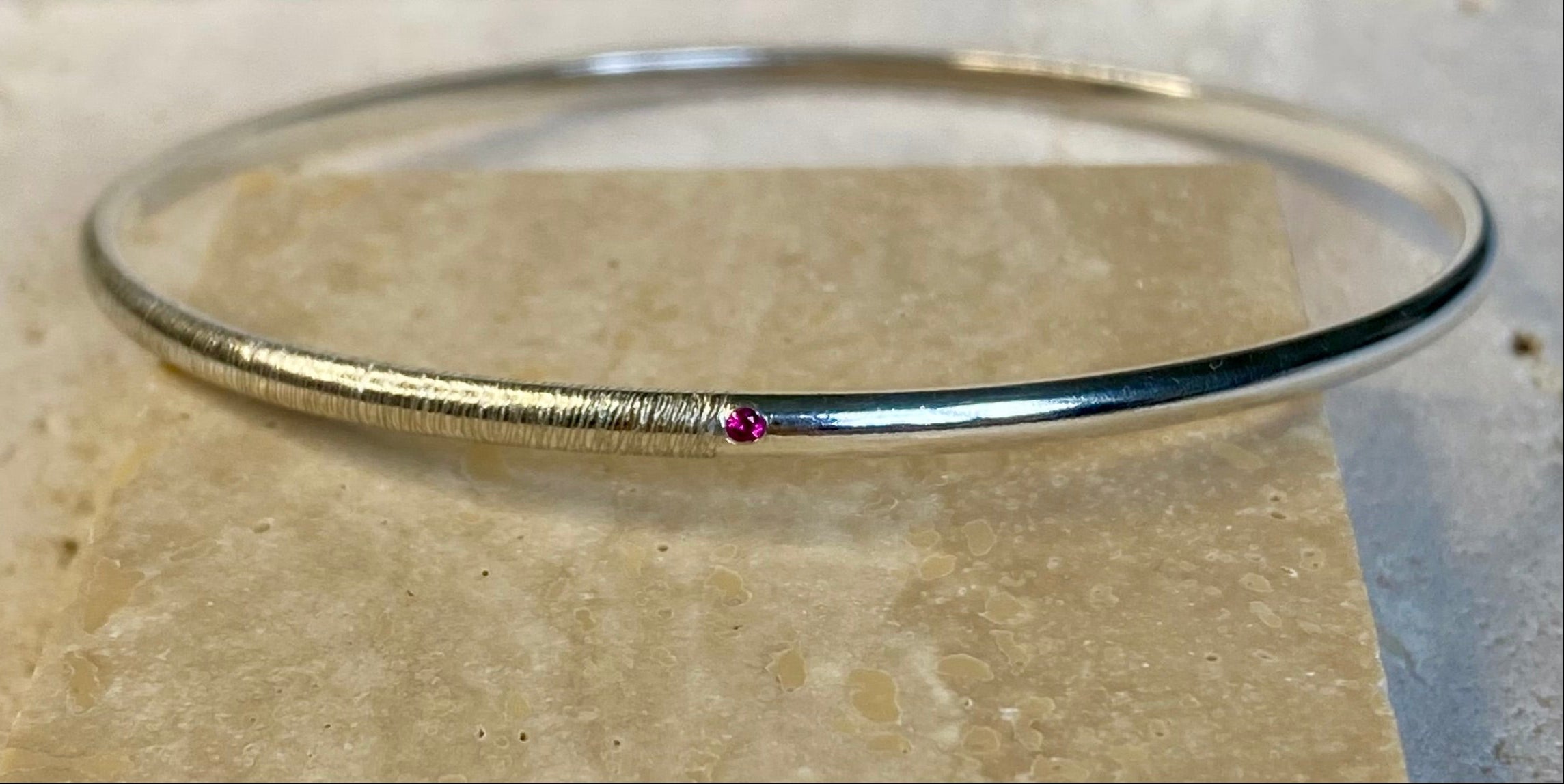 Harmony Bangle with Birthstones