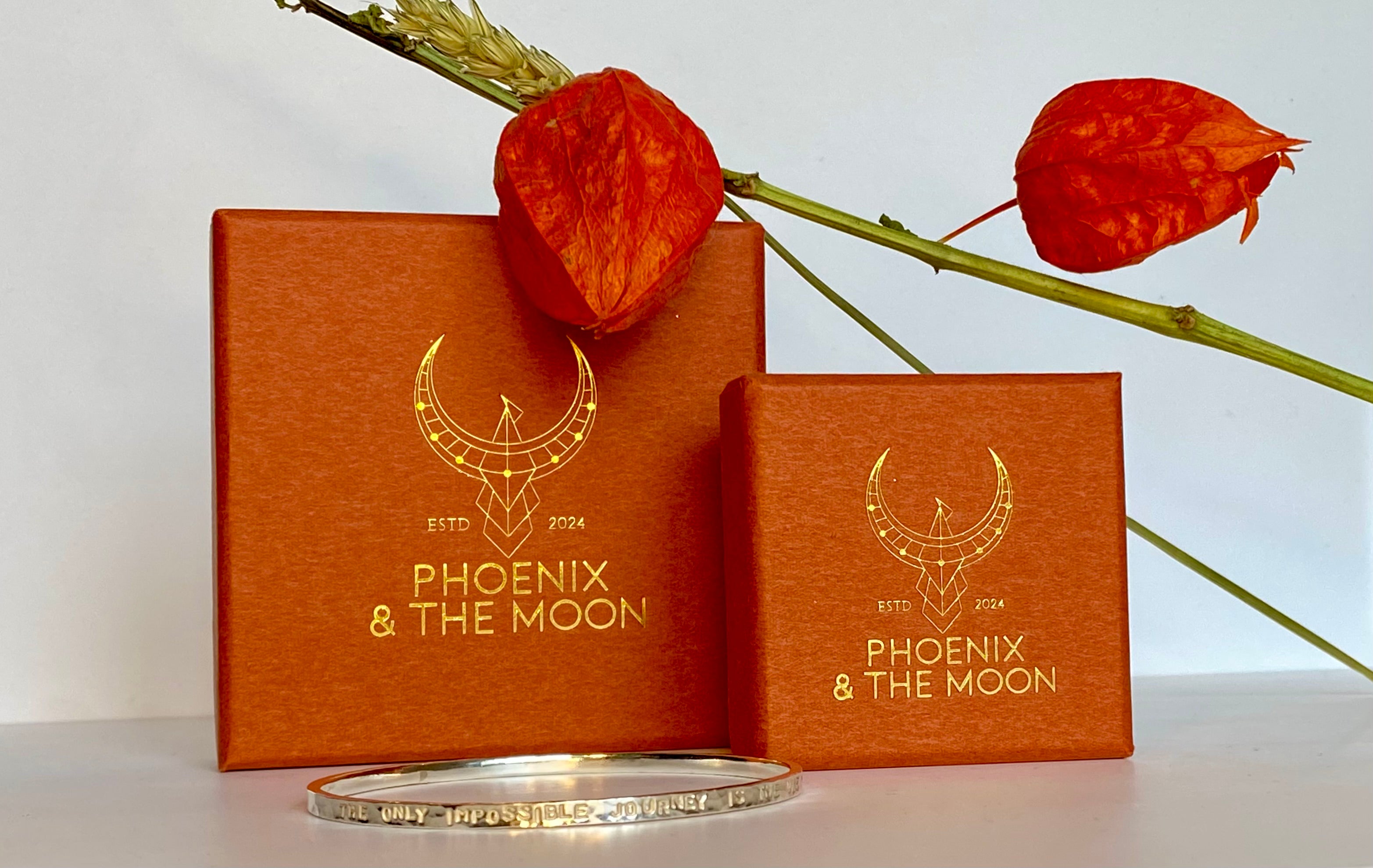 Hand stamped bangle*