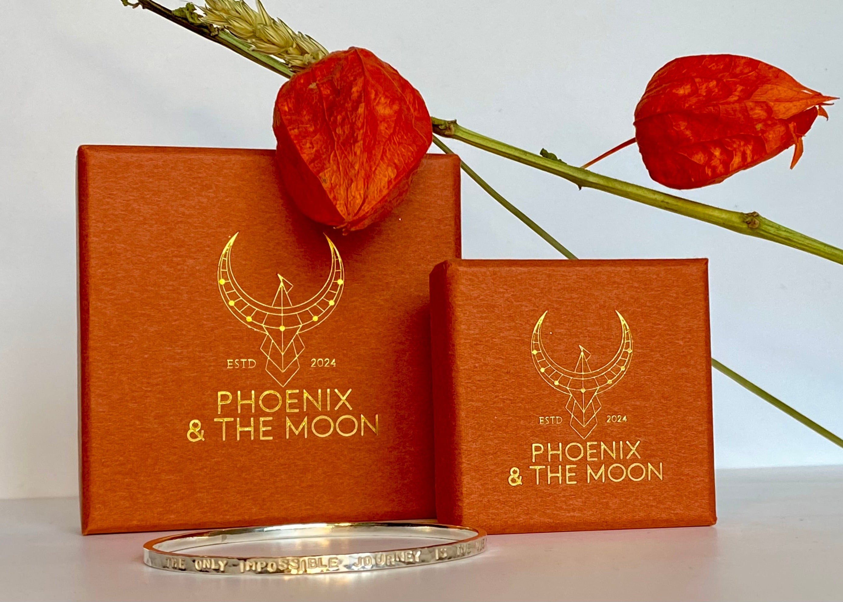 Hand stamped bangle