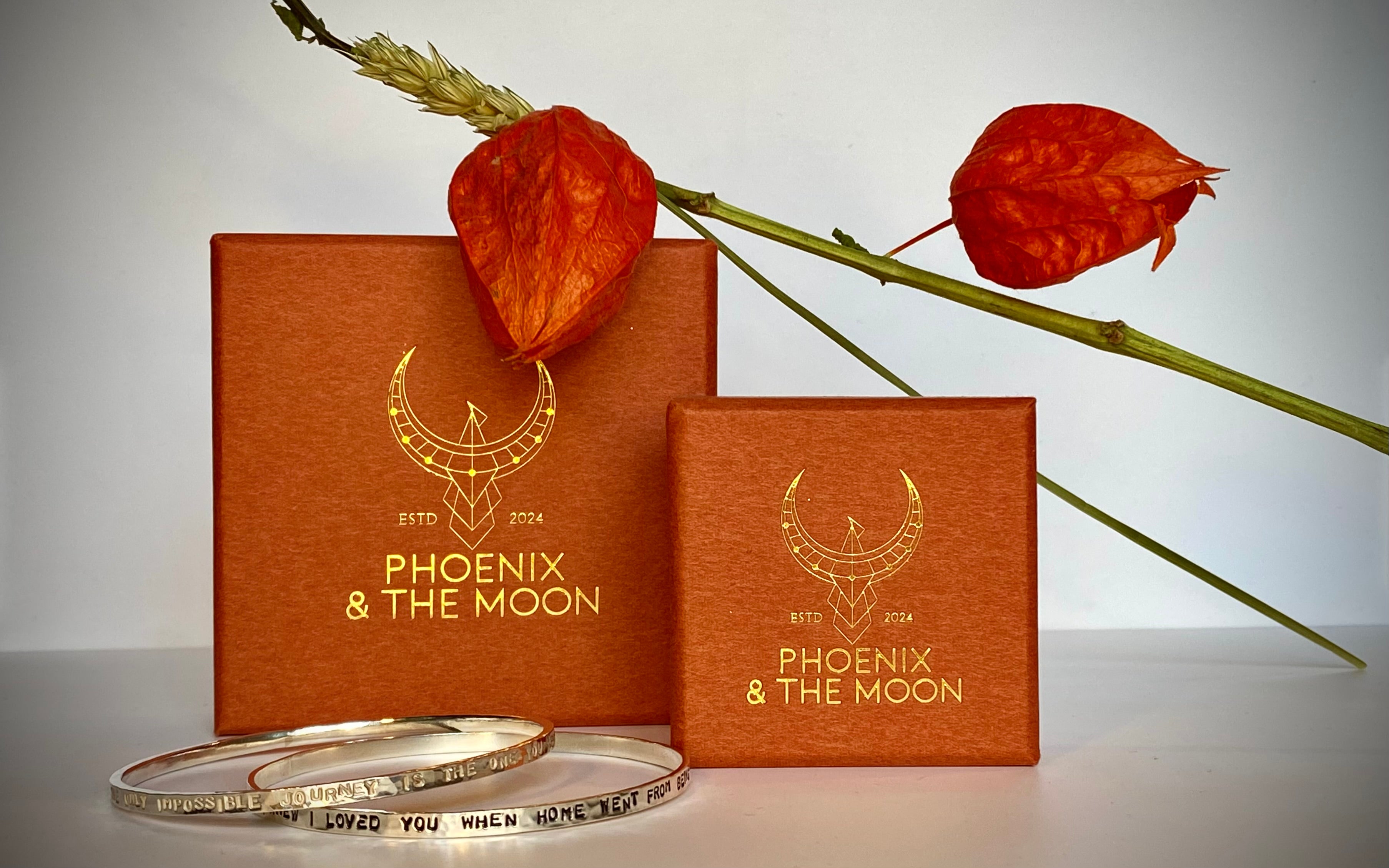 Hand stamped bangle*