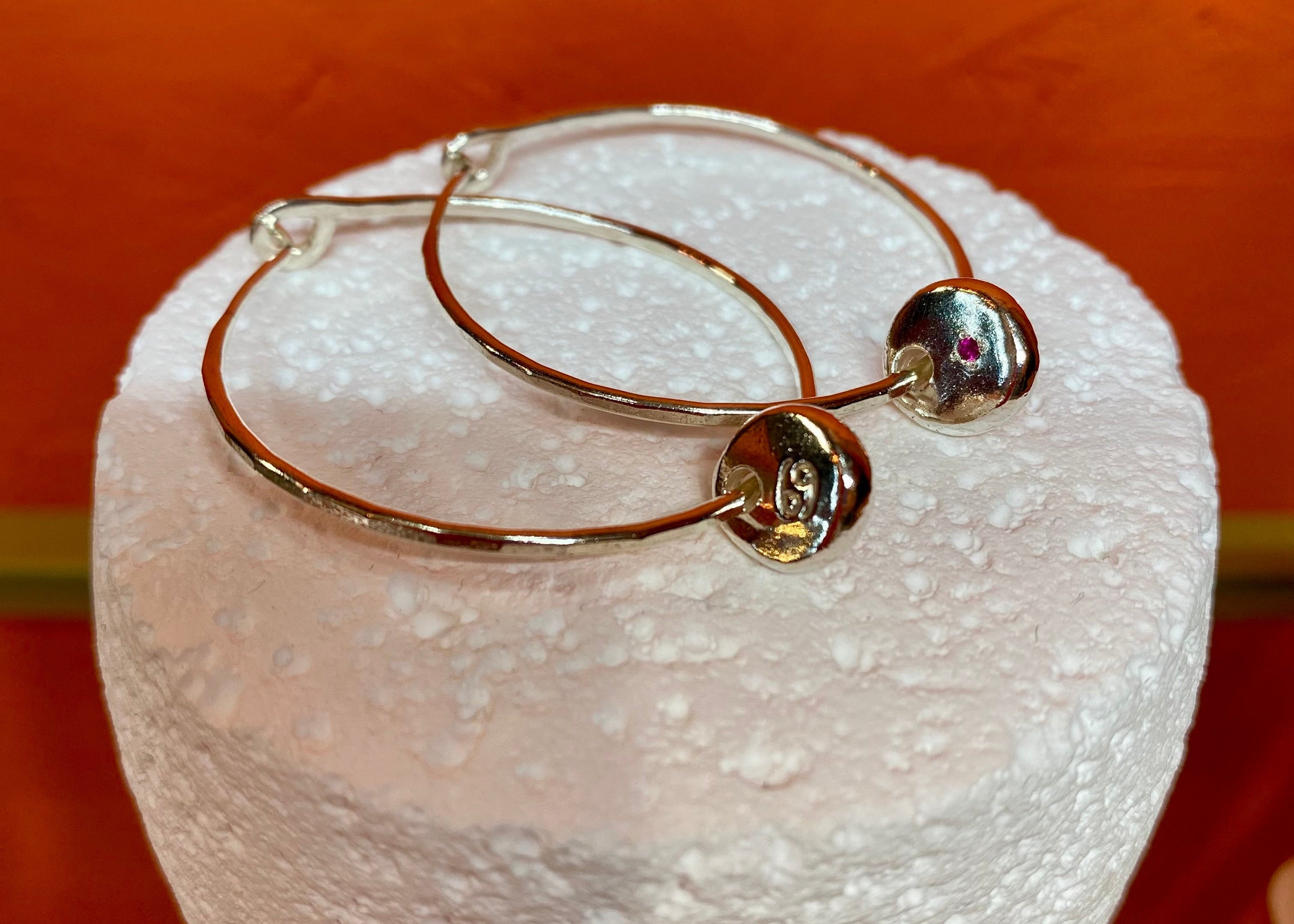 Infinity Hoops with Coriandoli Charm