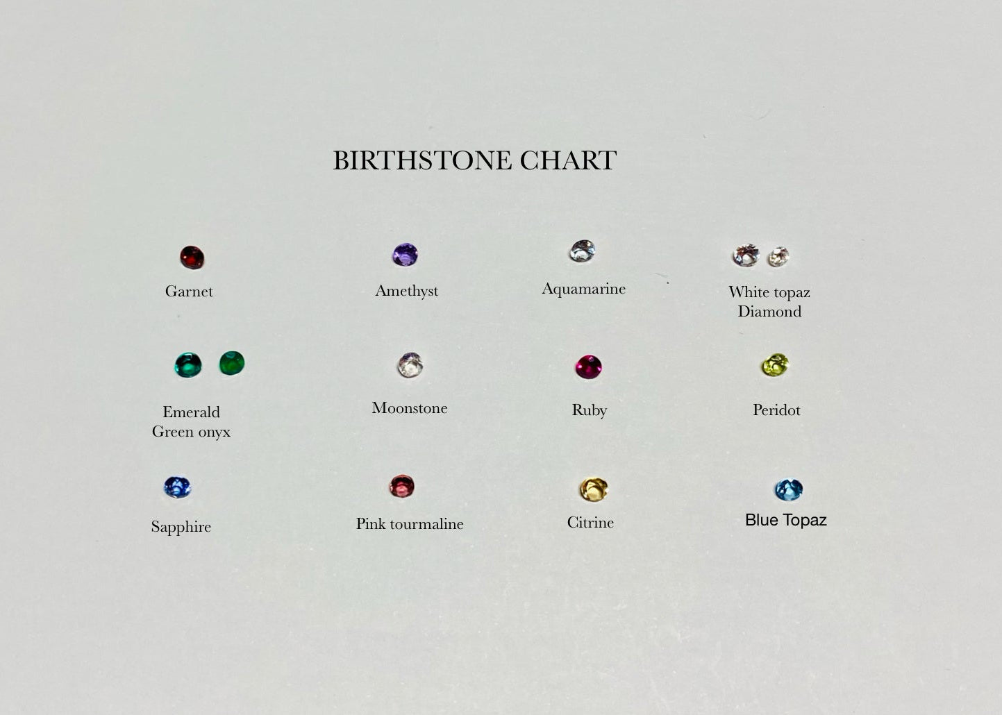 Mini Coriandoli studs with birthstone