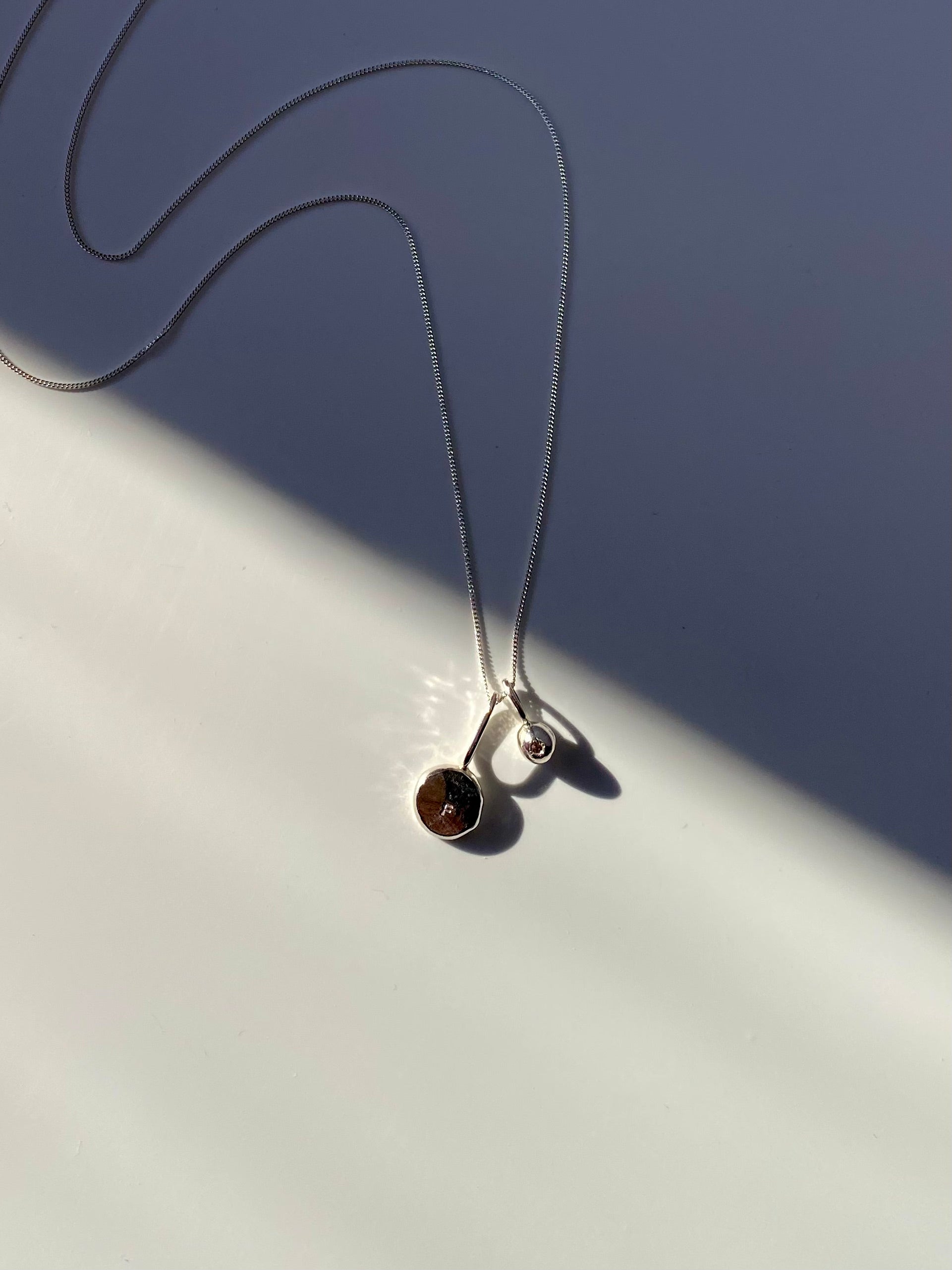 Coriandoli initials & birthstones charm necklace