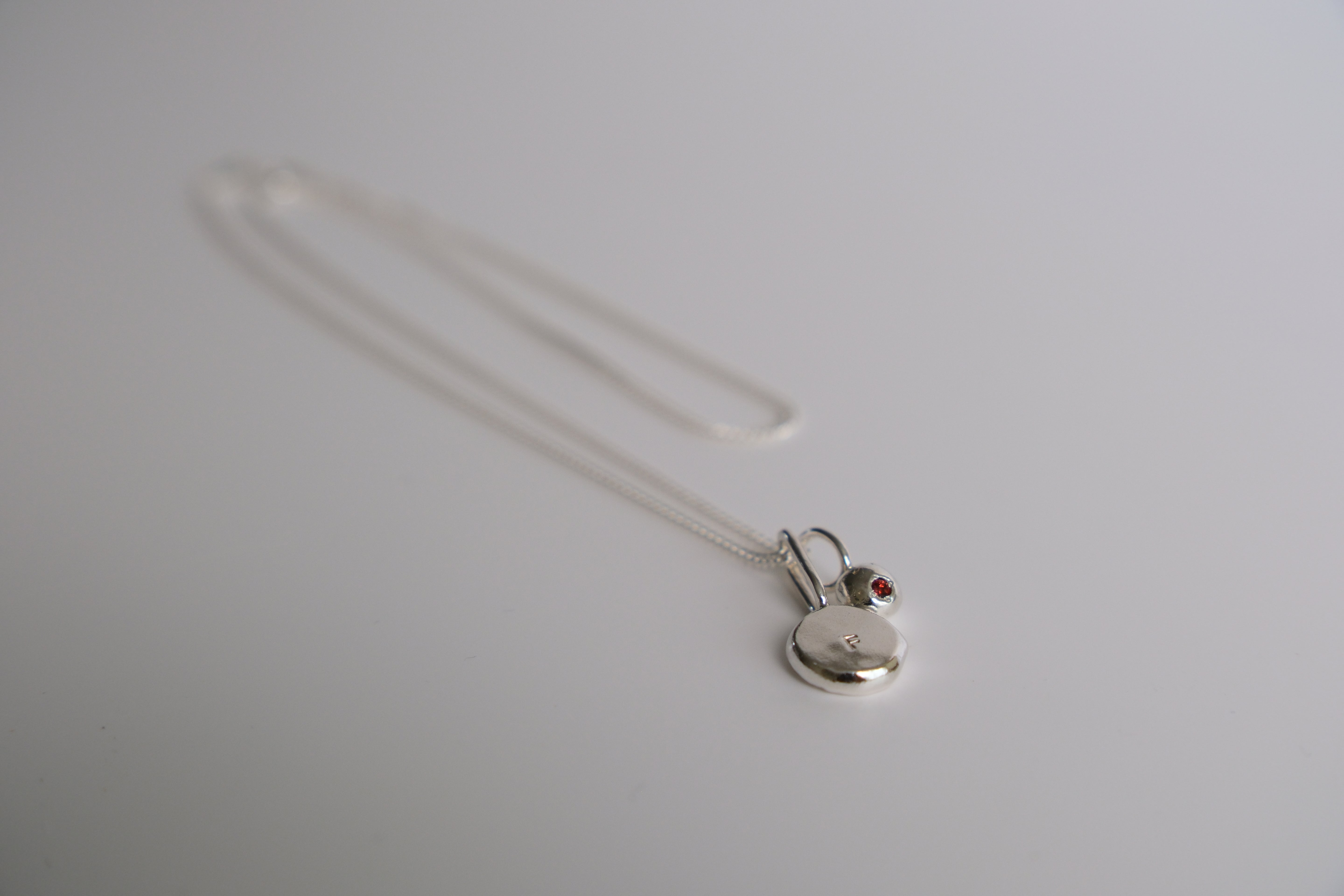 Coriandoli charm necklace with hand stamped initials/ date/ zodiac sign