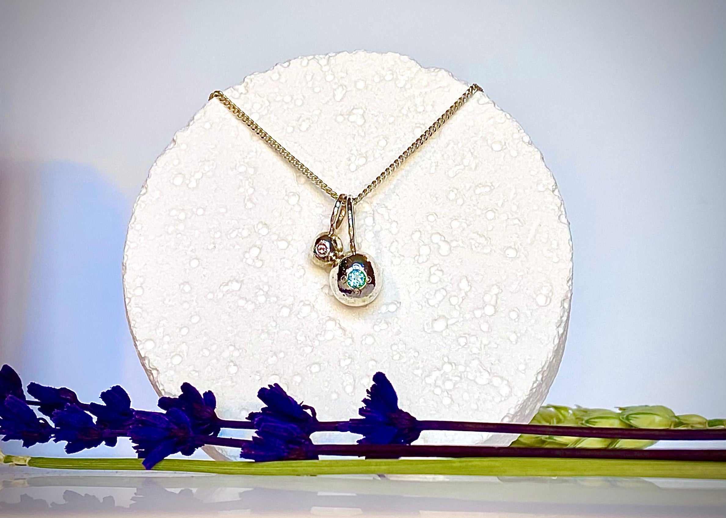 Twin Organic Pepita Charms Necklace