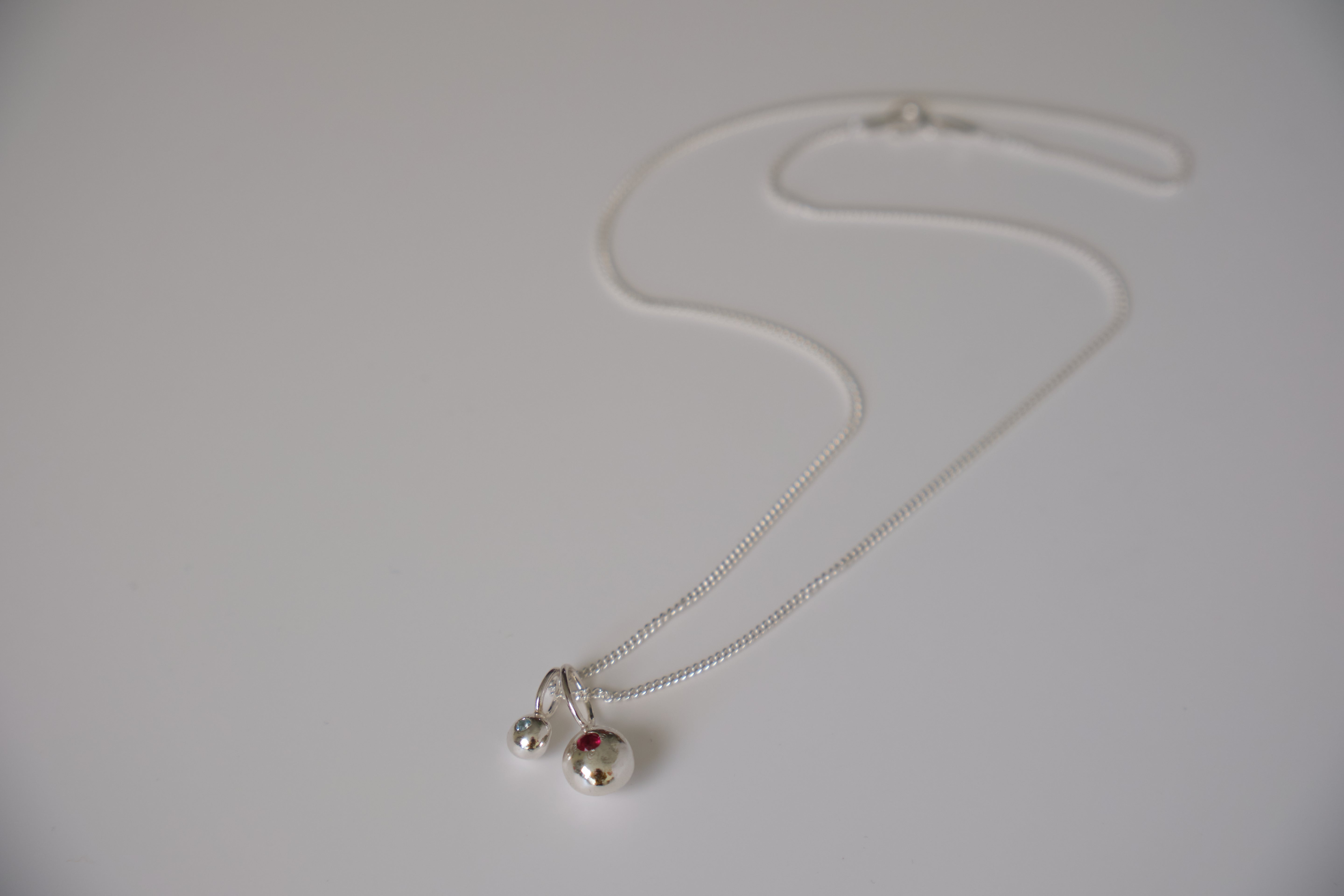 Twin Organic Pepita Charms Necklace