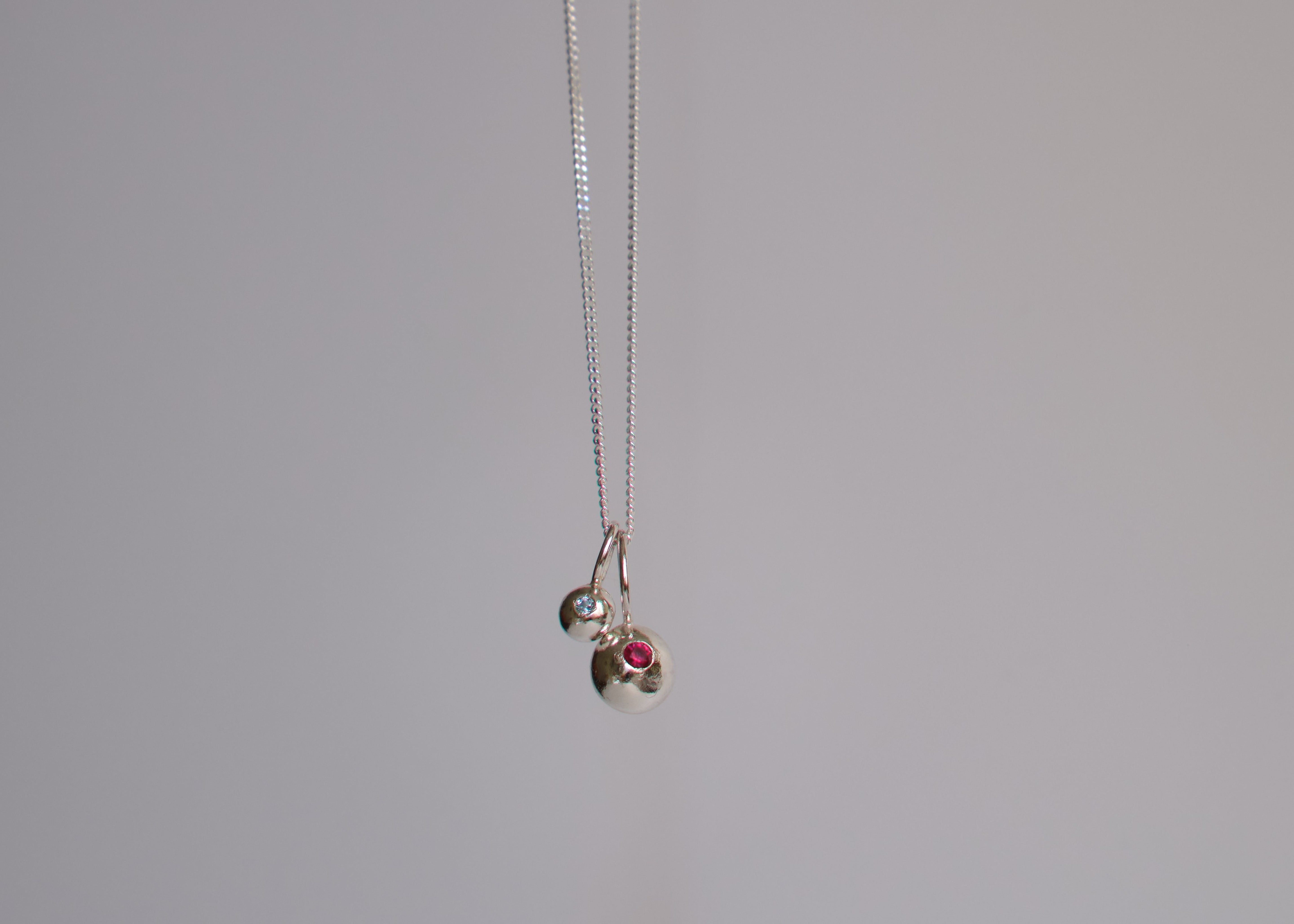 Twin Organic Pepita Charms Necklace