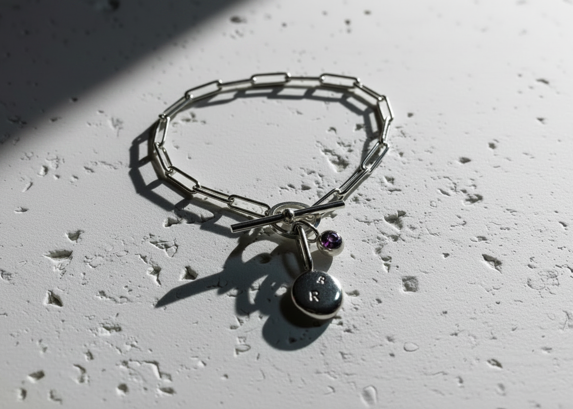 Coriandoli Bracelet with Birthstone Pepita