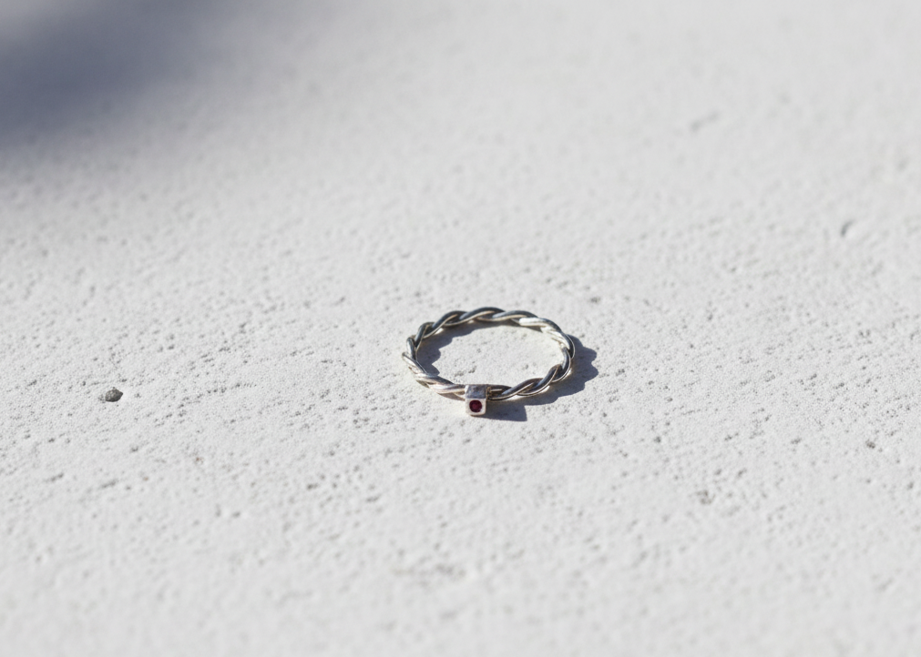Entwined Birthstone Ring