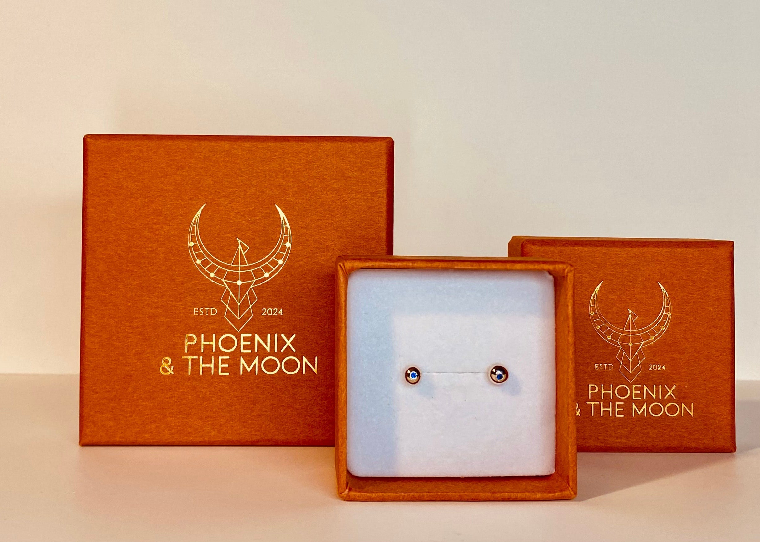 Petite organic pepita studs with birthstones