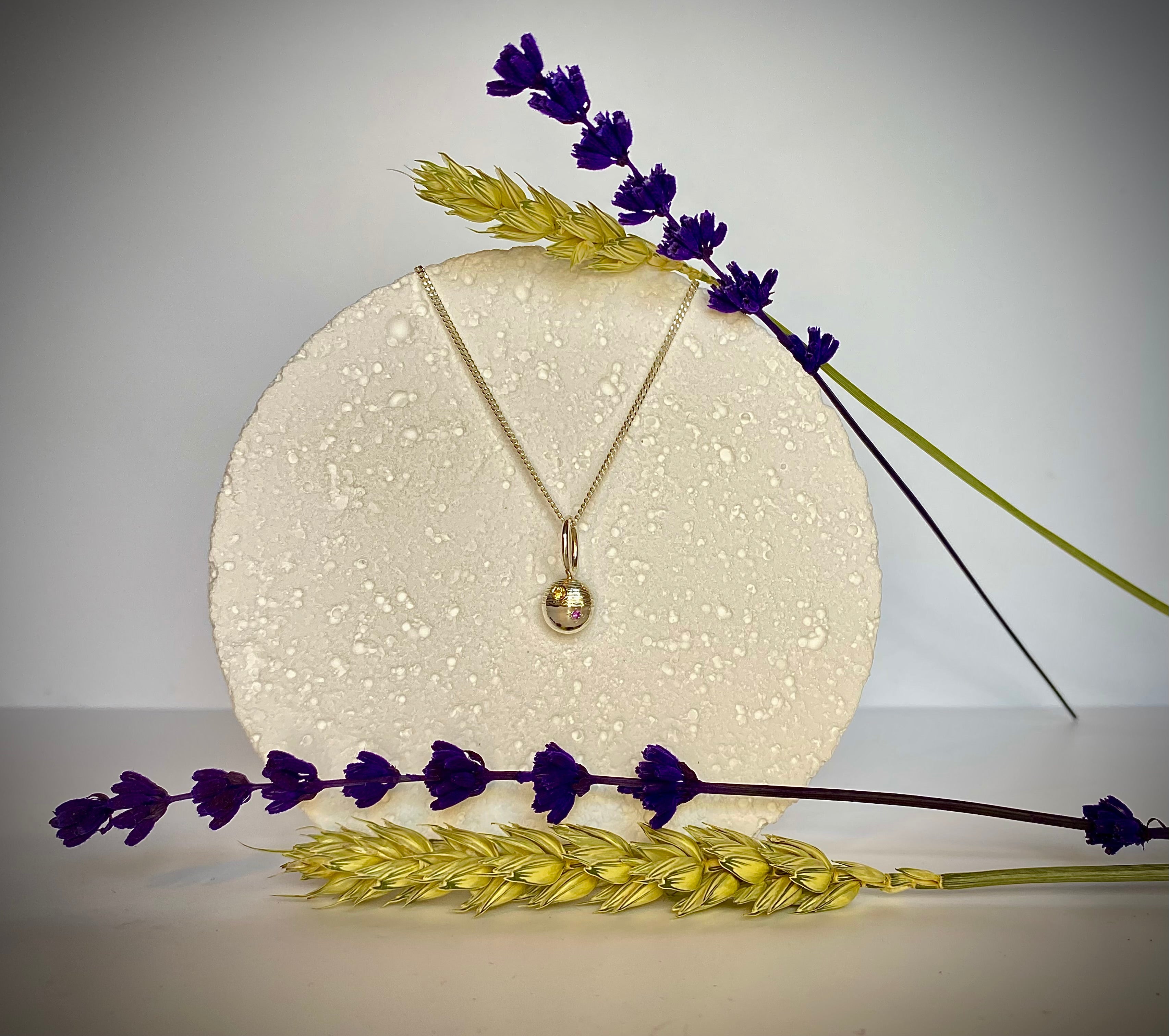 1- organic pepita charm necklace 2- Textured pepita charm necklace 3- Two organic pepitas charms necklace