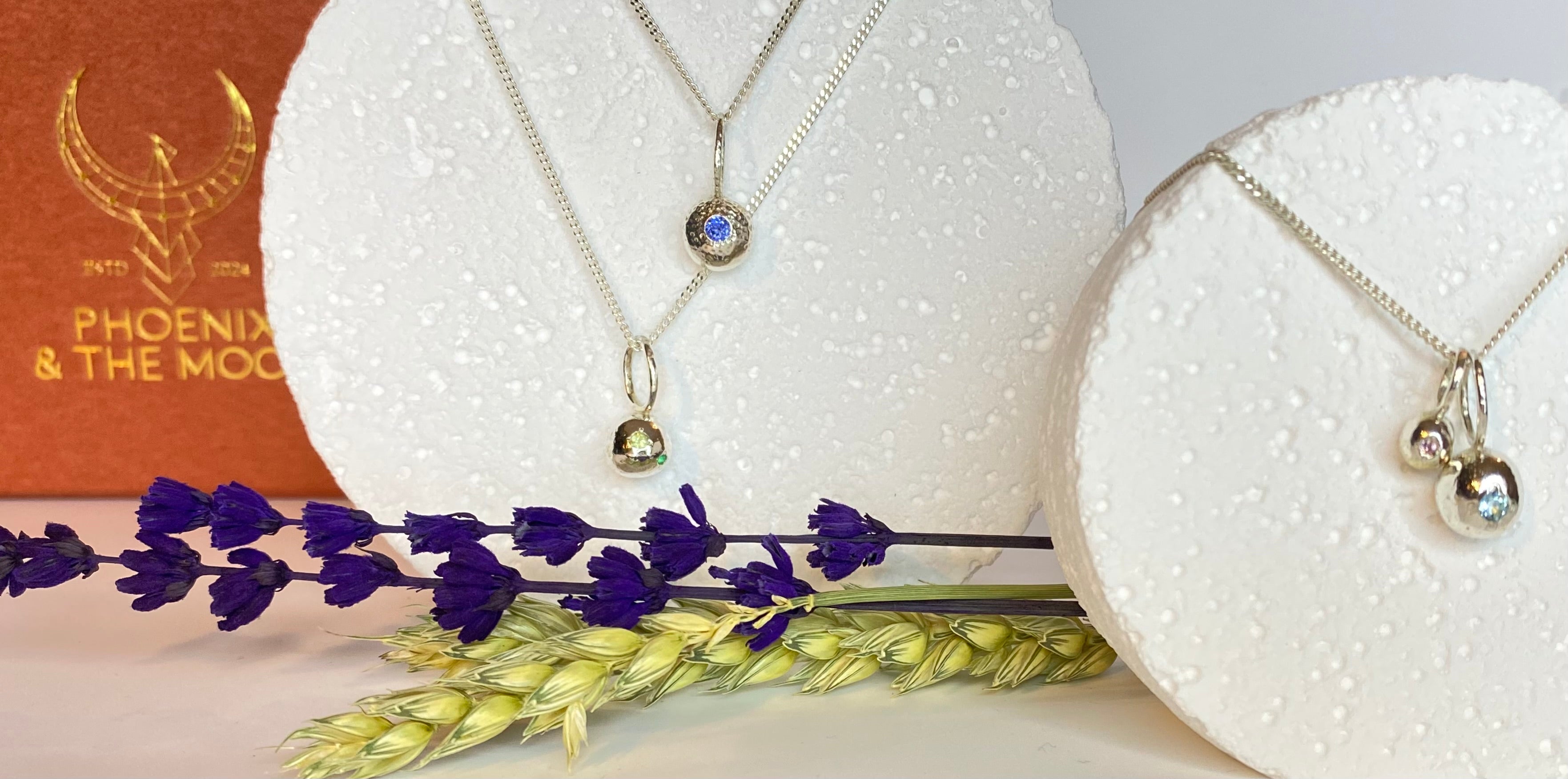 1- organic pepita charm necklace 2- Textured pepita charm necklace 3- Two organic pepitas charms necklace