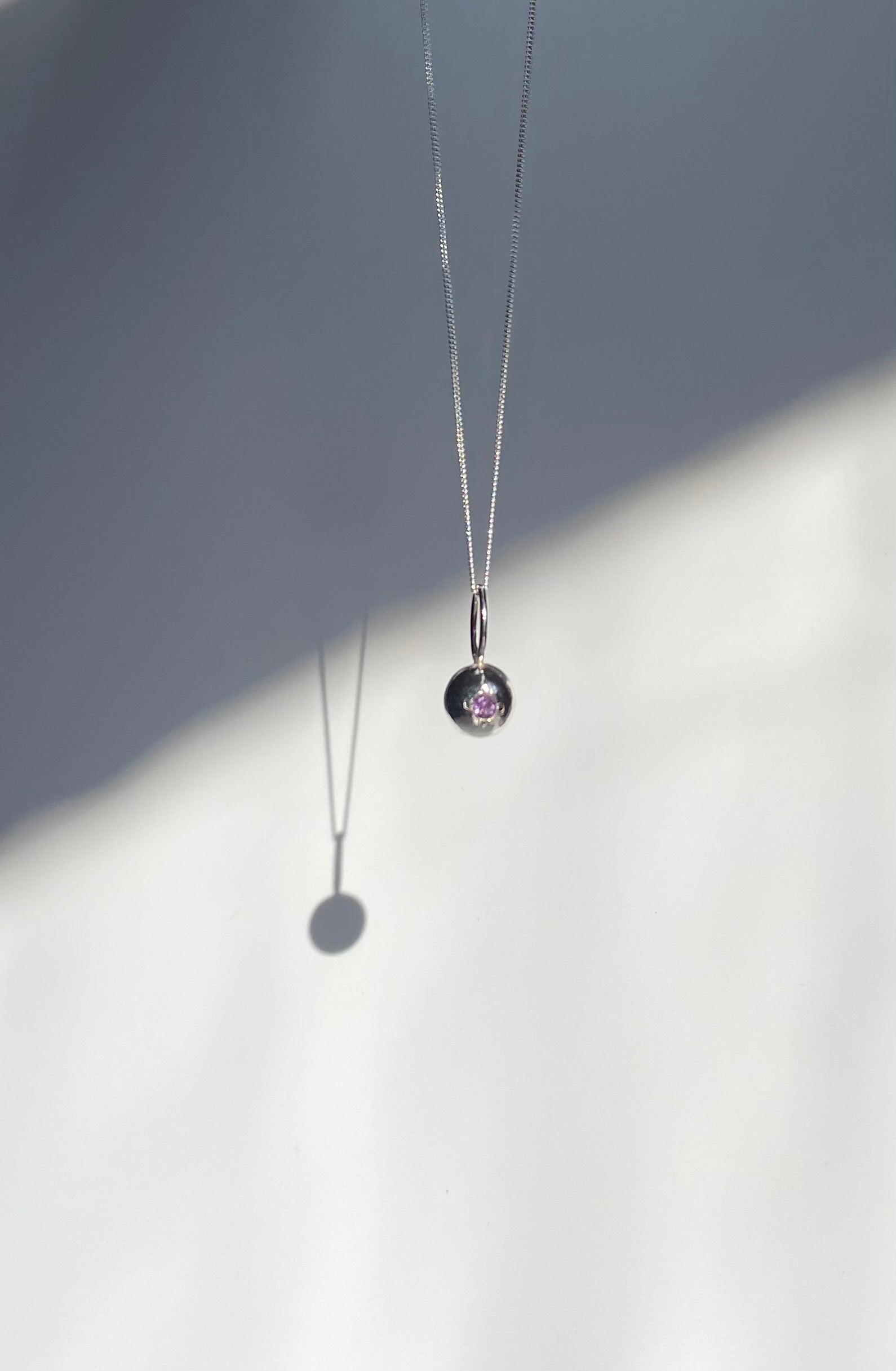 Organic pepita charm necklace