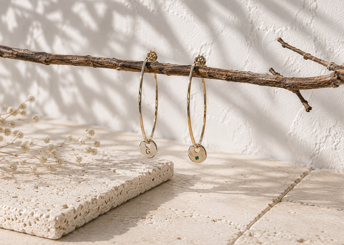 Infinity Coriandoli hoops