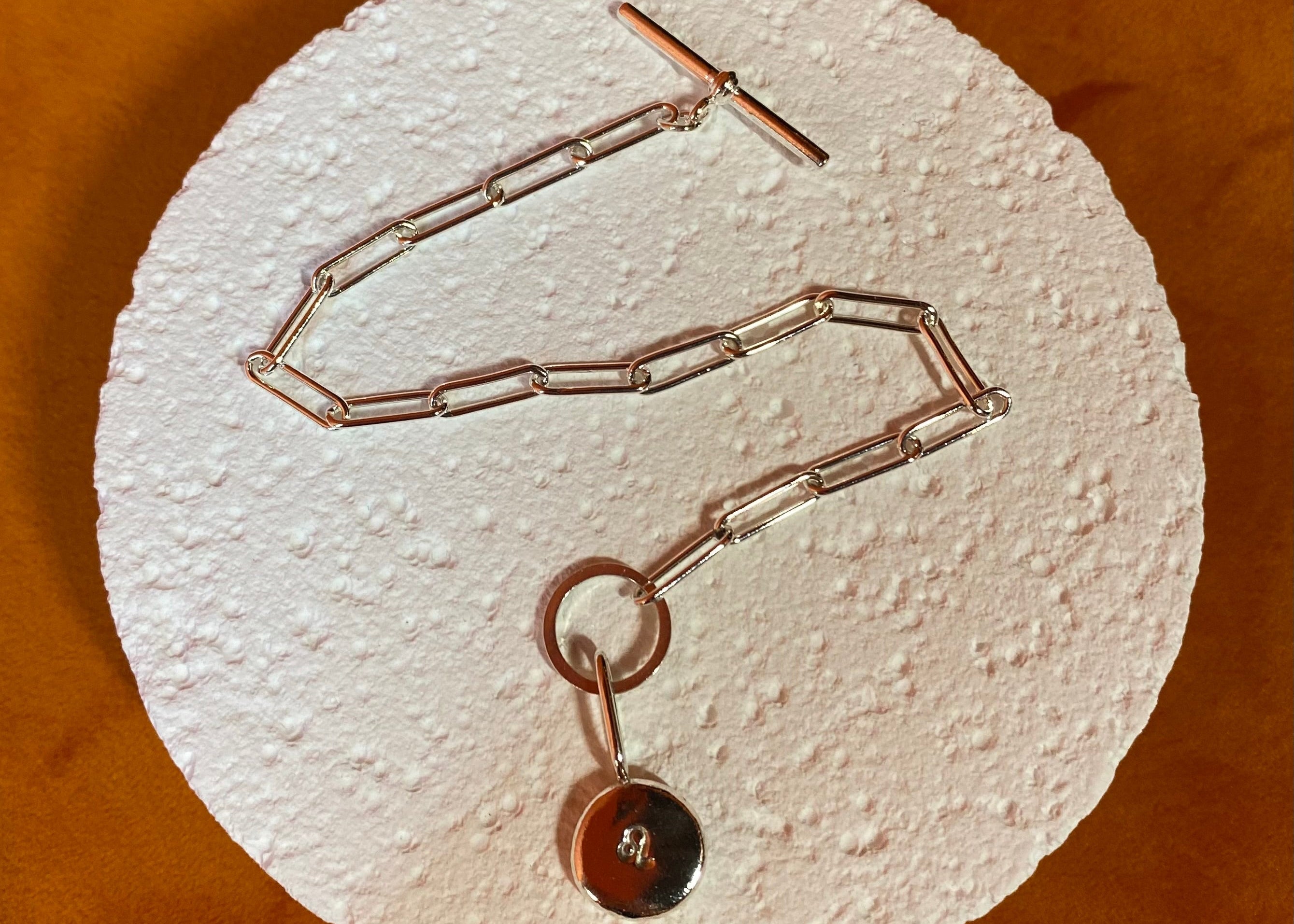 Zodiac Coriandoli charm T-bar bracelet