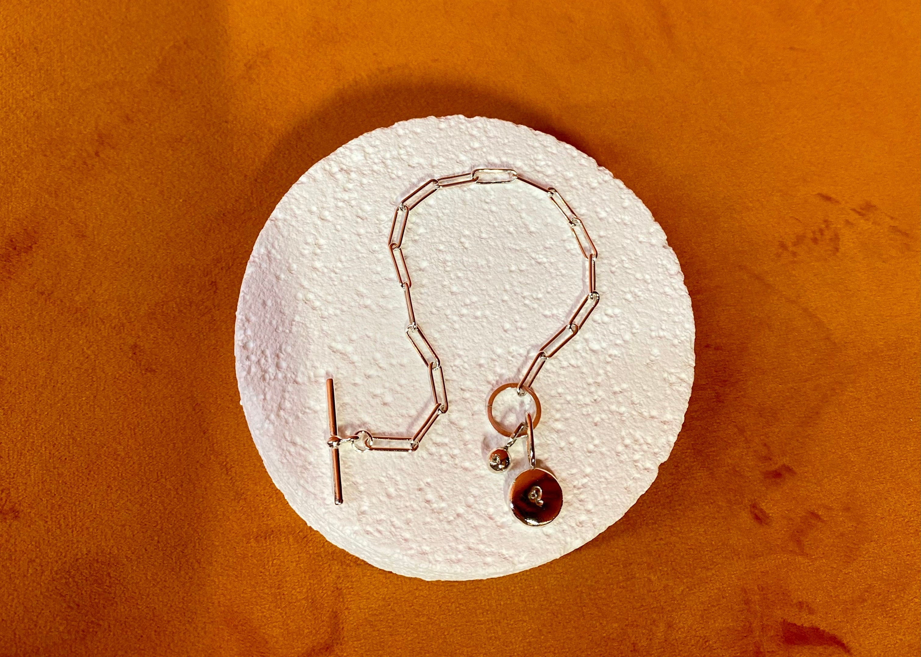 Zodiac Coriandoli charm T-bar bracelet