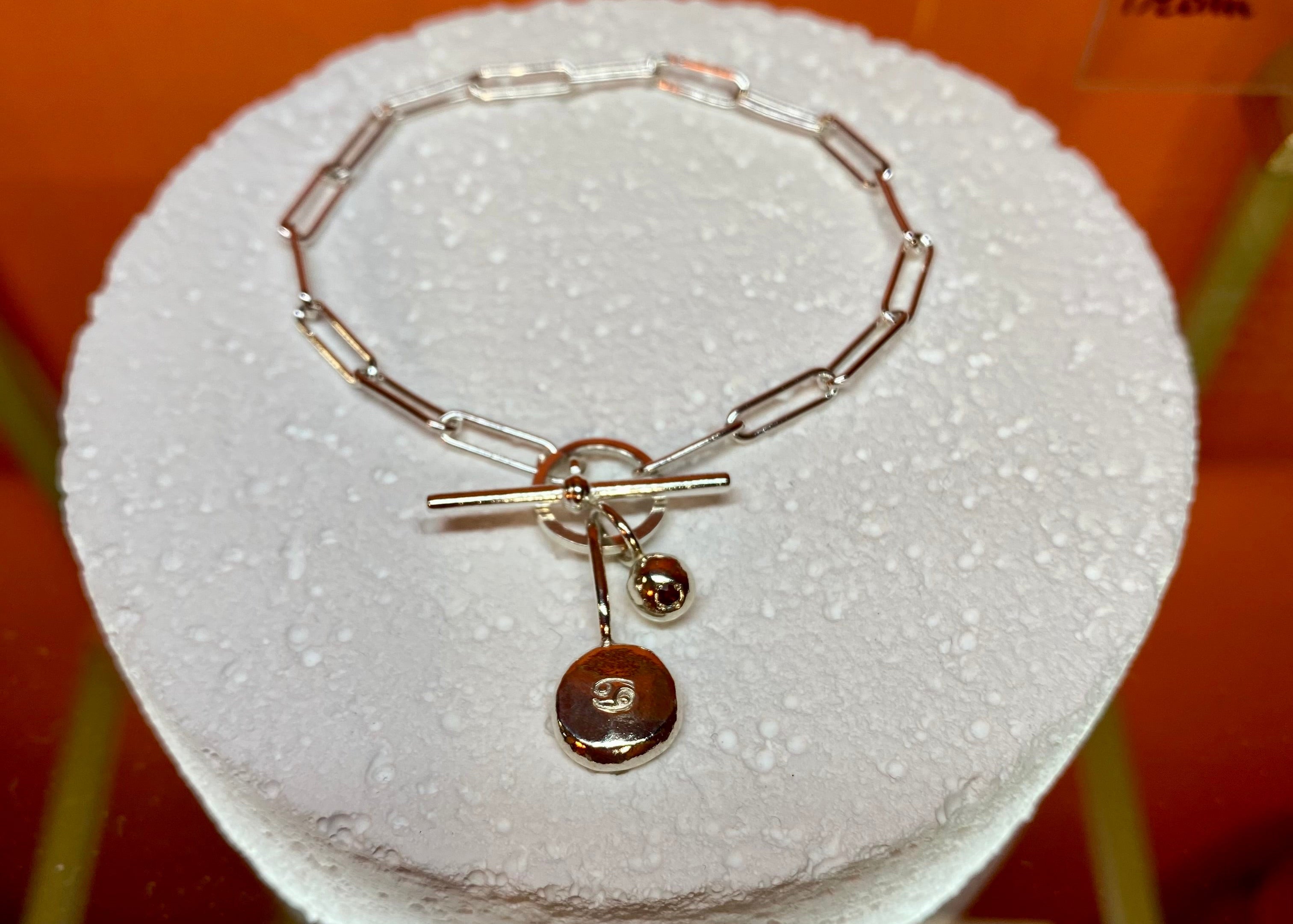 Zodiac Coriandoli bracelet with Birthstone Pepita