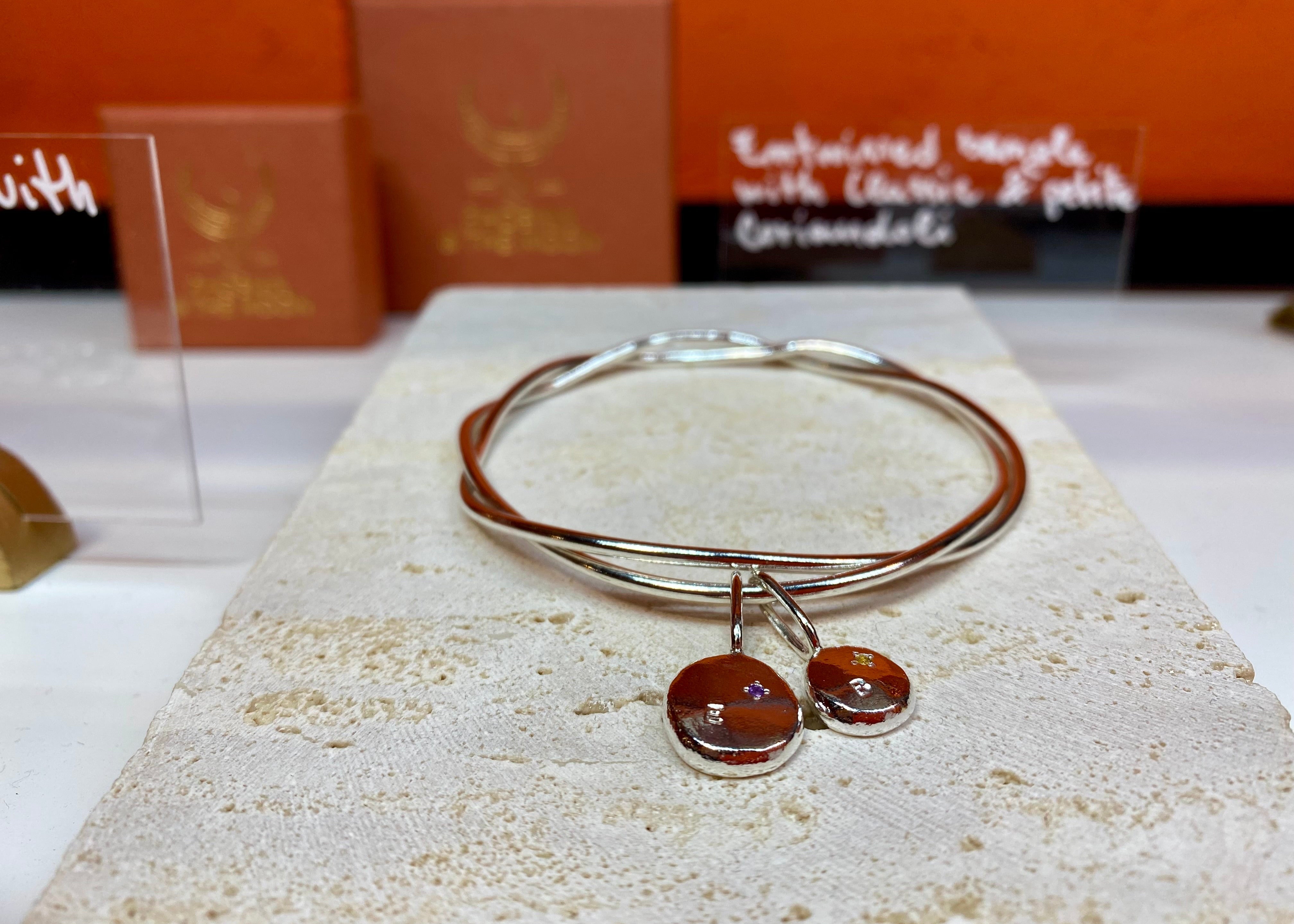 Our Roots Coriandoli charm bangle