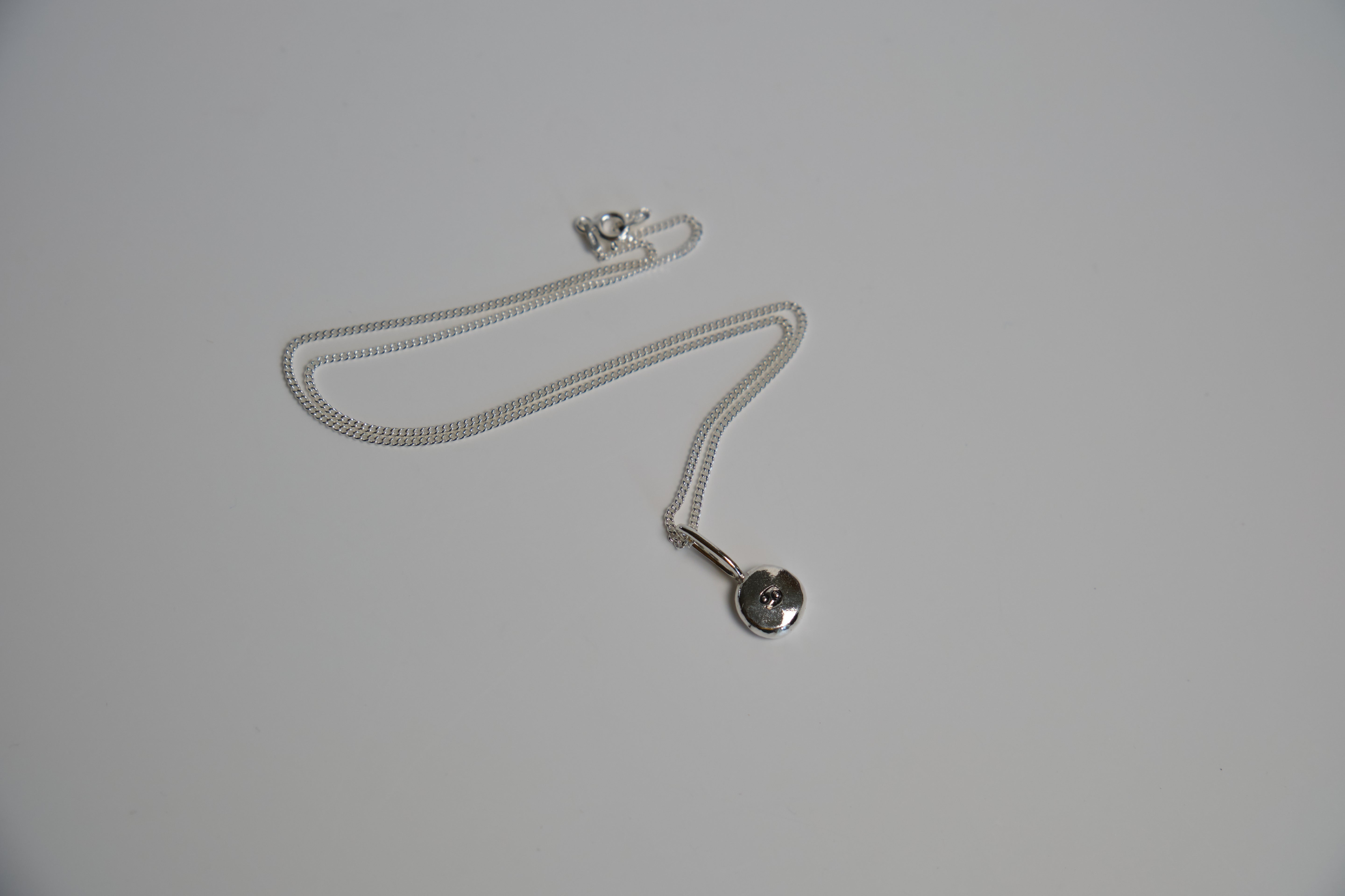 Coriandoli initials & birthstones charm necklace