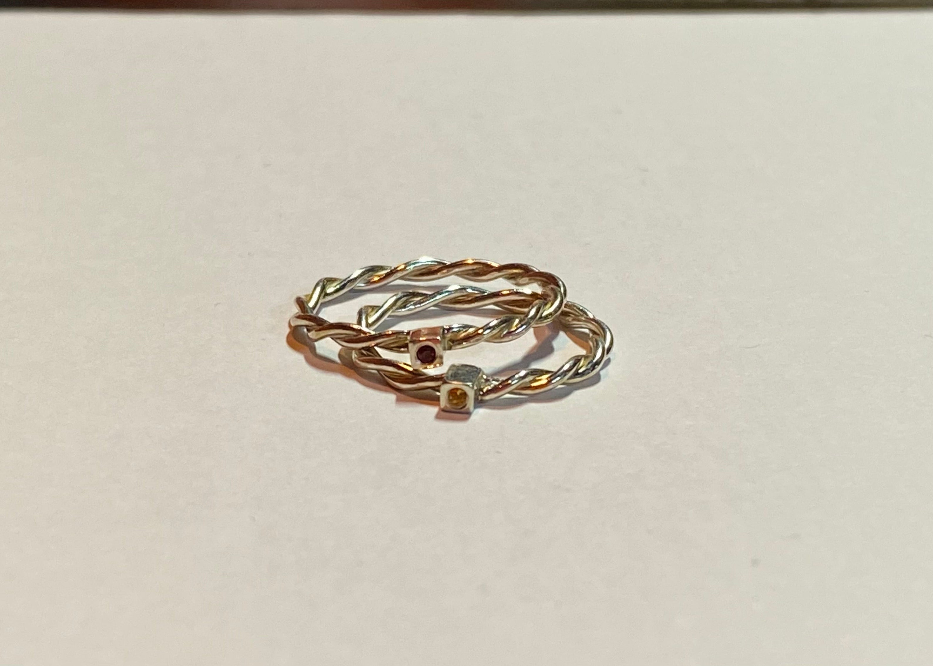 Entwined Birthstone Ring
