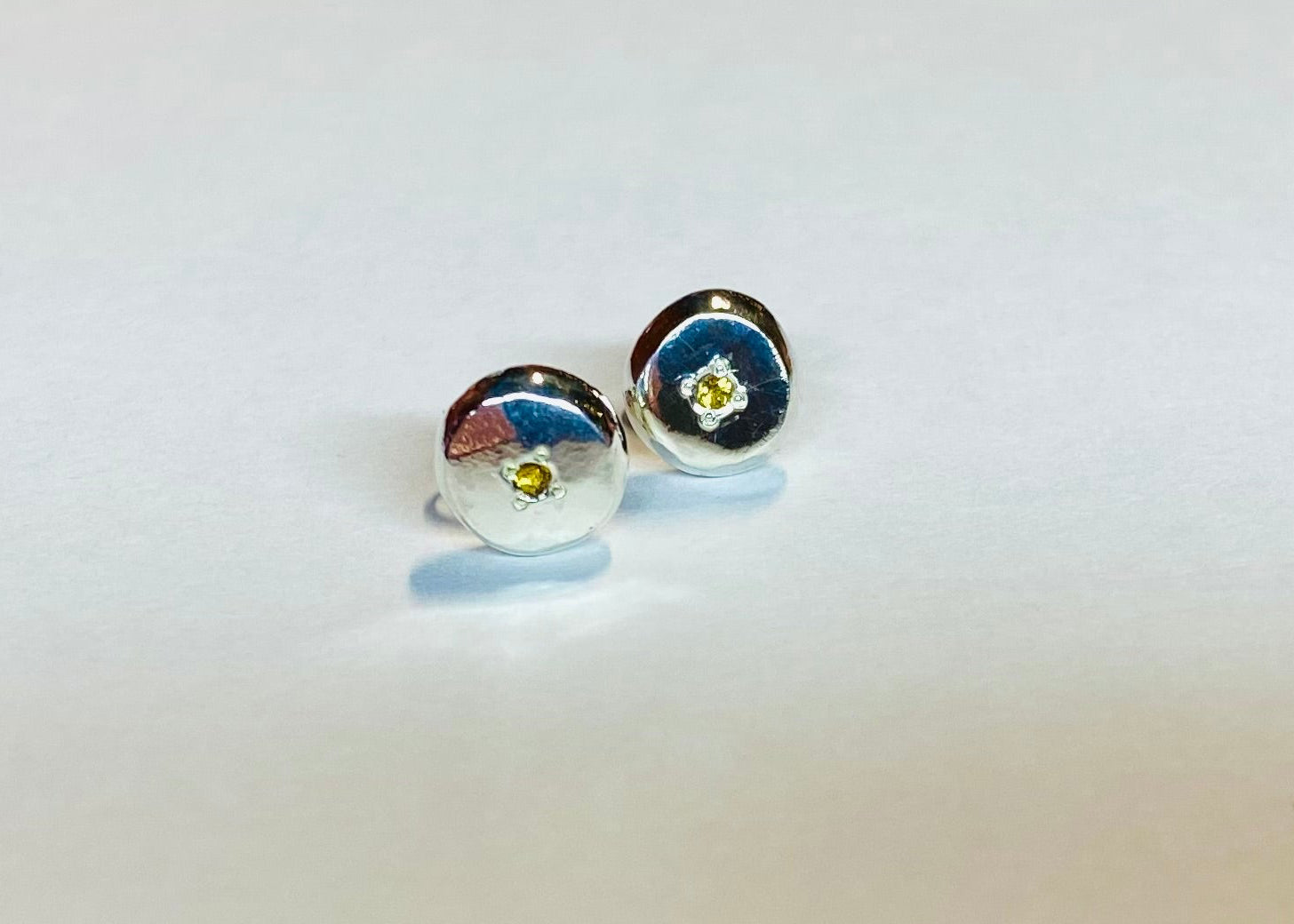 Mini Coriandoli studs with birthstone