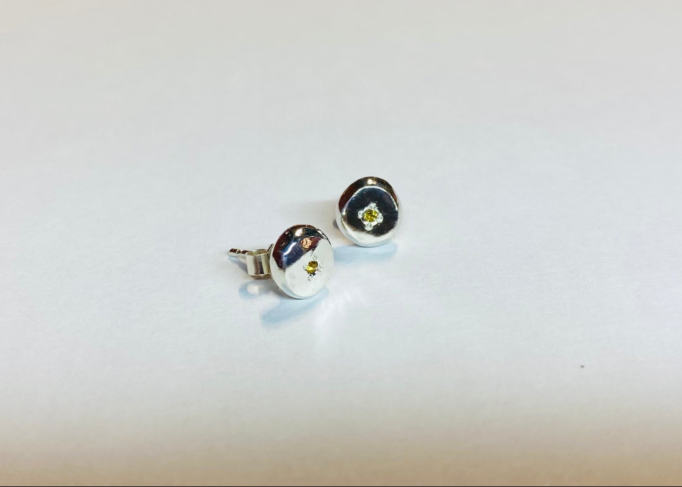 Mini Coriandoli studs with birthstone