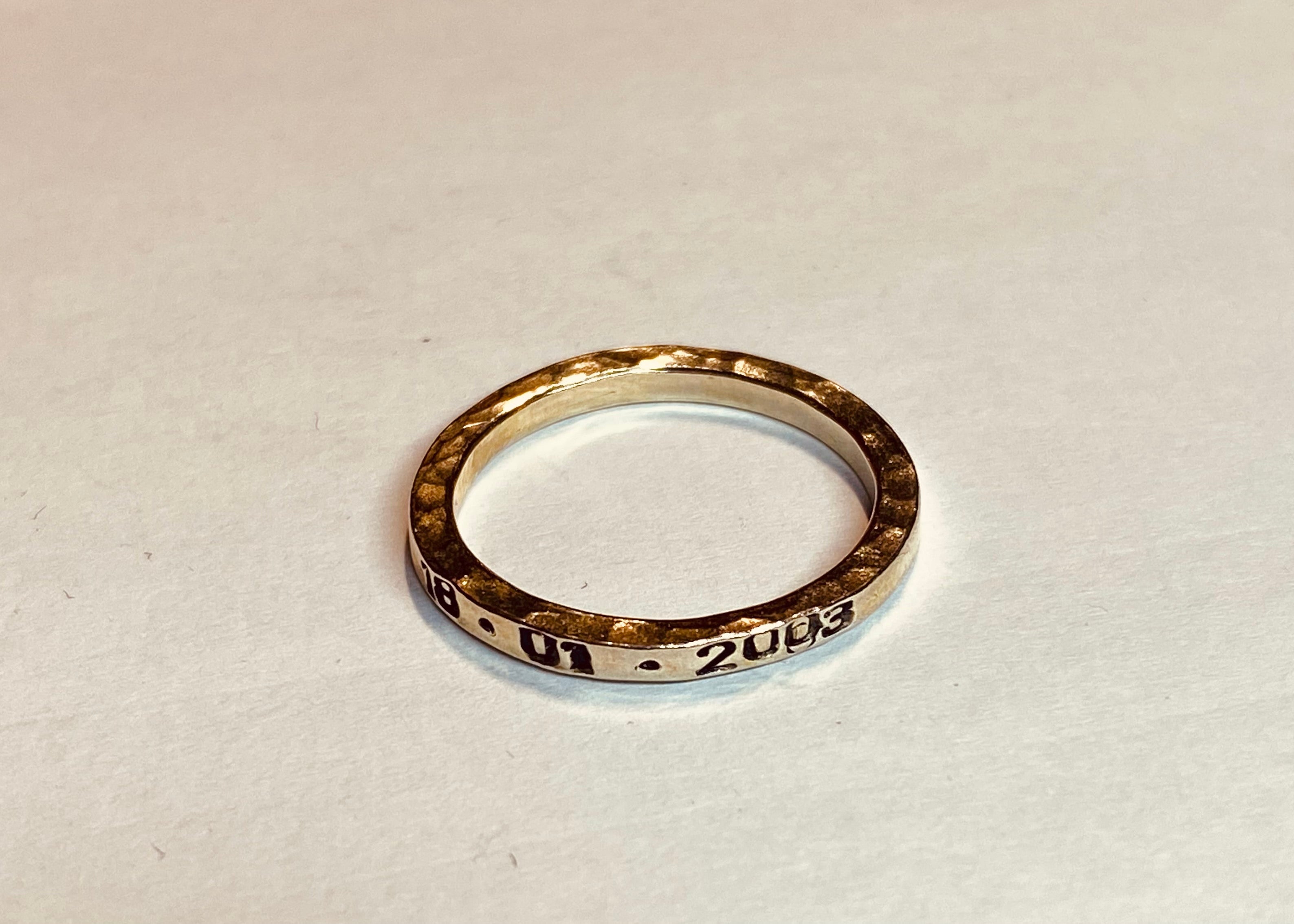 Hand Stamped Ring