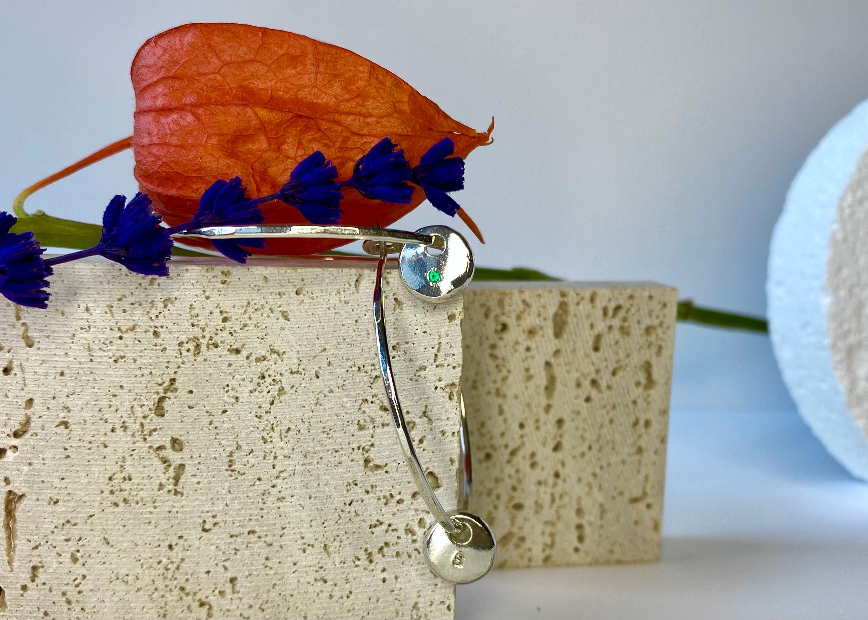 Infinity Hoops with Coriandoli Charm