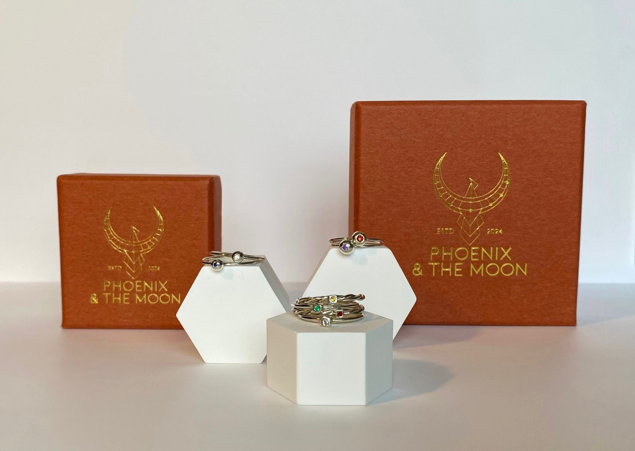 Entwined ring & birthstone