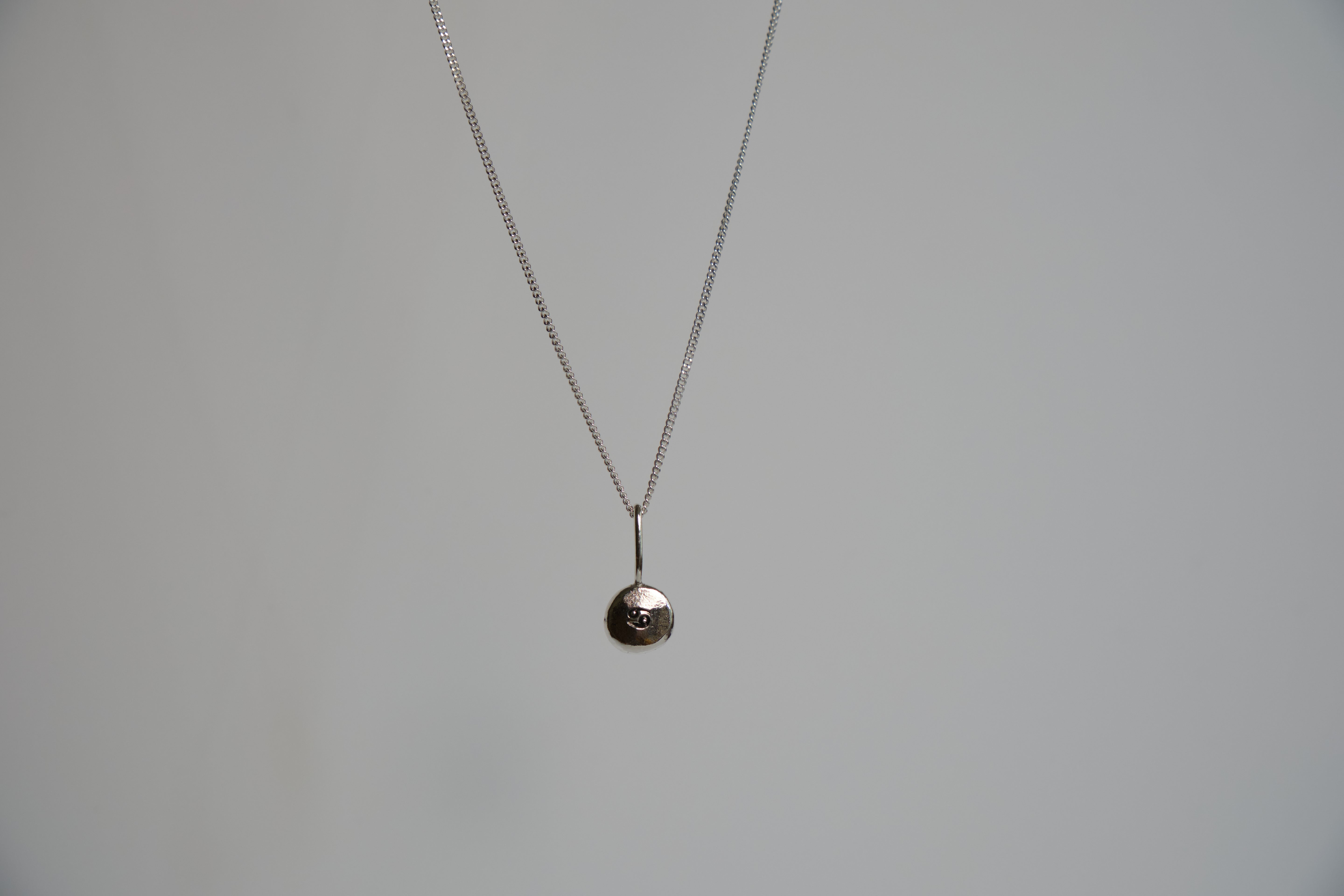 Coriandoli charm necklace with hand stamped initials/ date/ zodiac sign