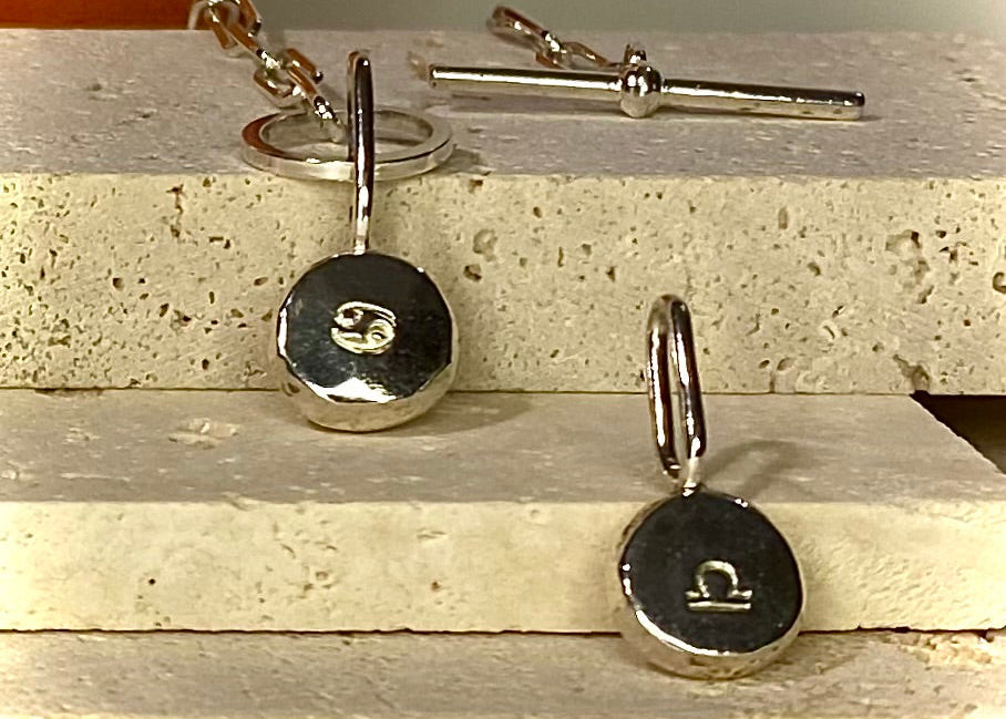 Zodiac Coriandoli charm T-bar bracelet