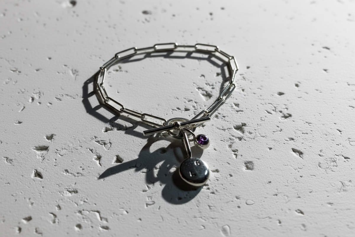 Coriandoli Bracelet with Birthstone Pepita