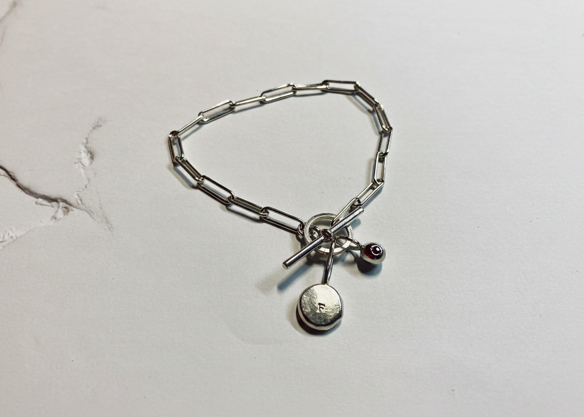Coriandoli Bracelet with Birthstone Pepita