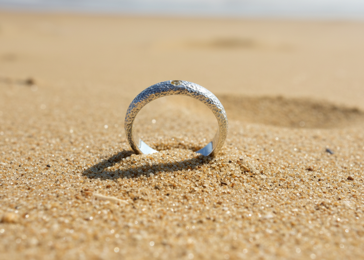D-shape Birthstone Misty Ring