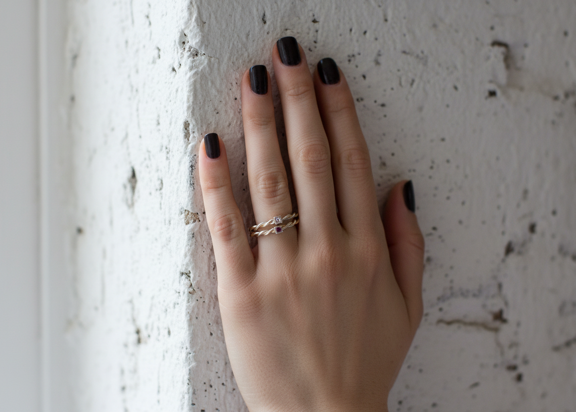 Entwined Birthstone Ring