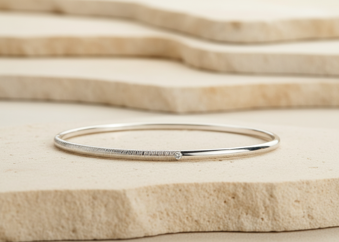 Harmony Bangle with Birthstones