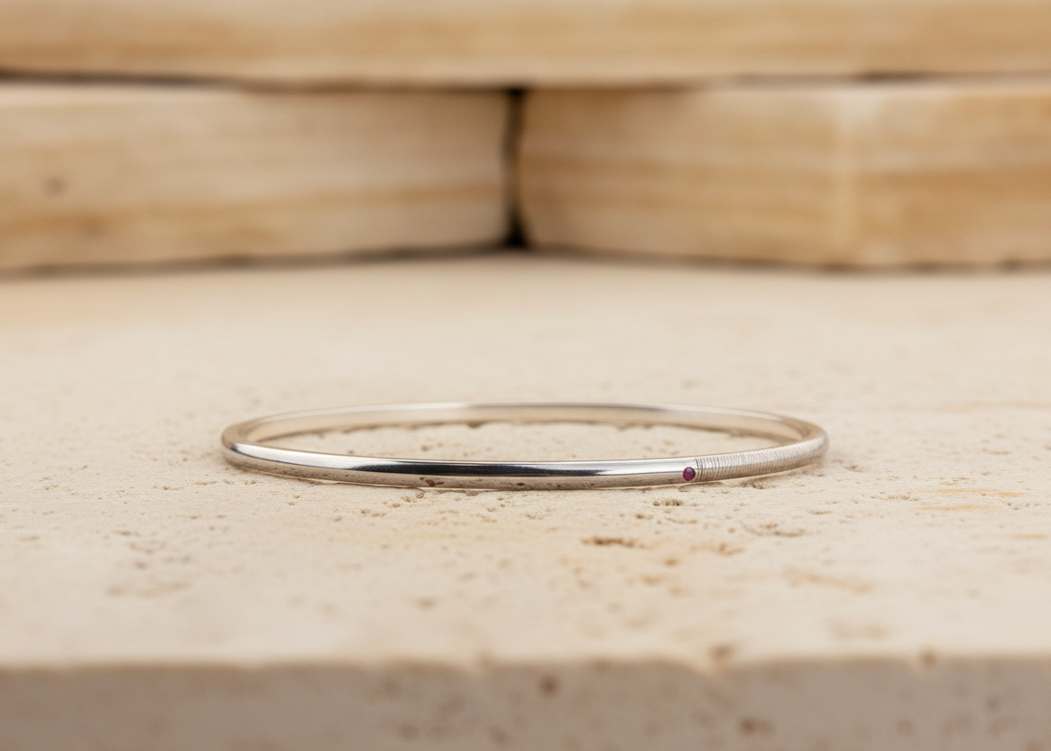 Harmony Bangle with Birthstones