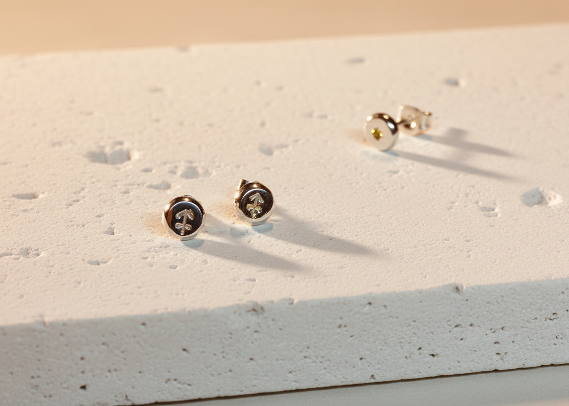 Mini zodiac Coriandoli studs