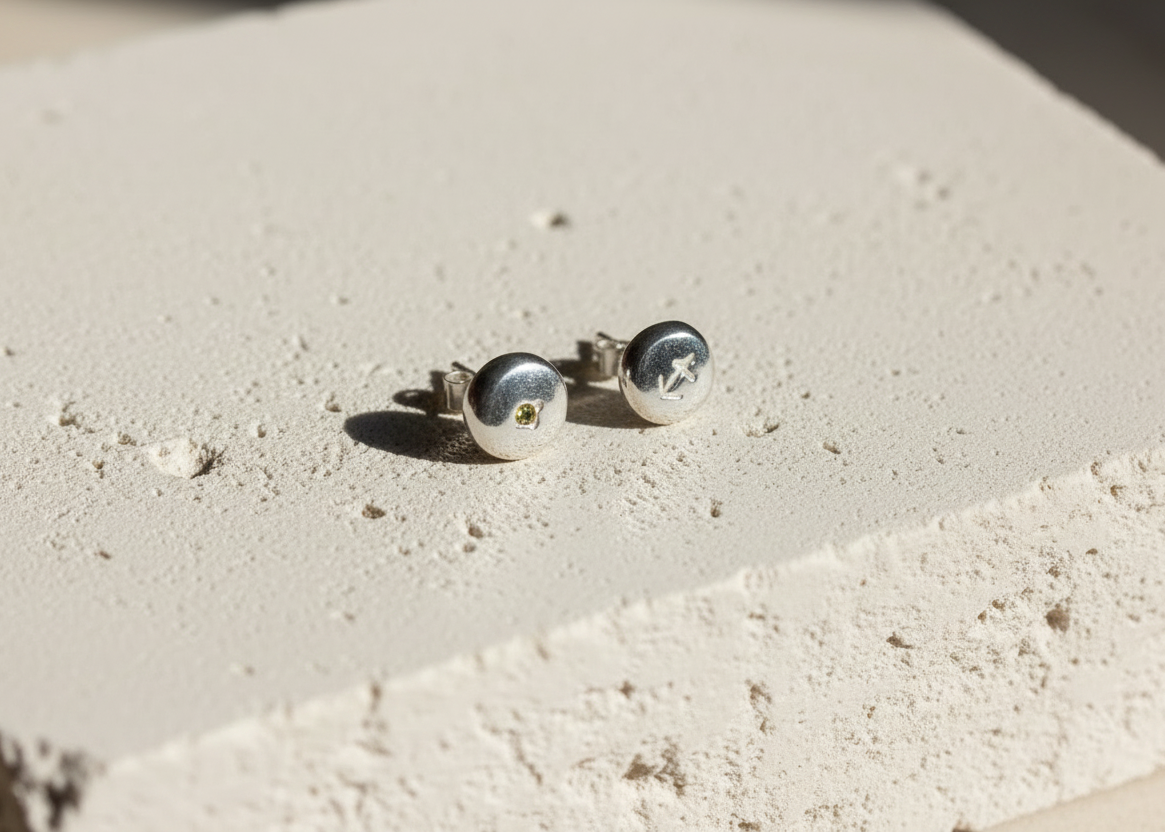 Mini zodiac Coriandoli studs