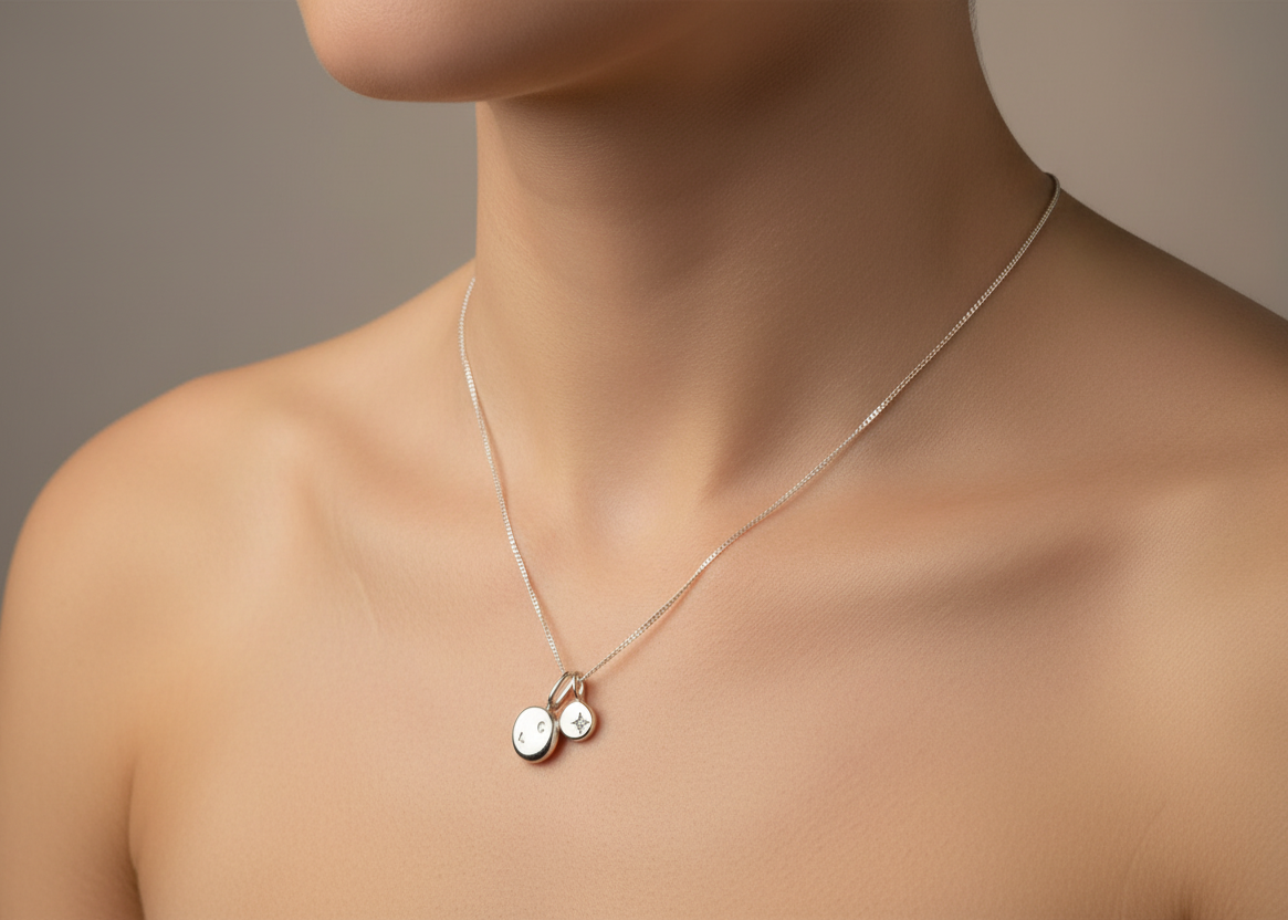 Petite & Mini Coriandoli necklace with Birthstone