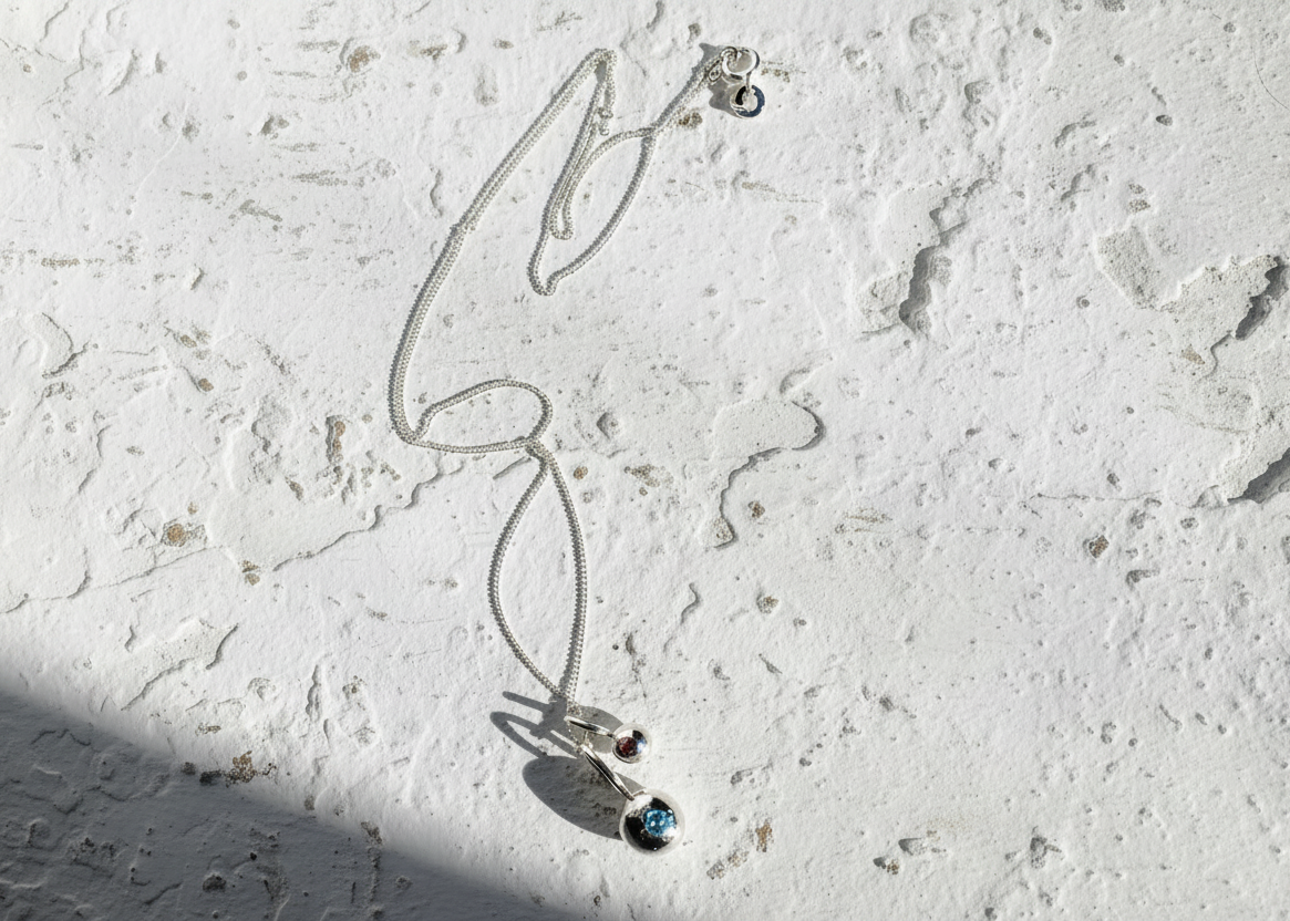 Twin Organic Pepita Charms Necklace