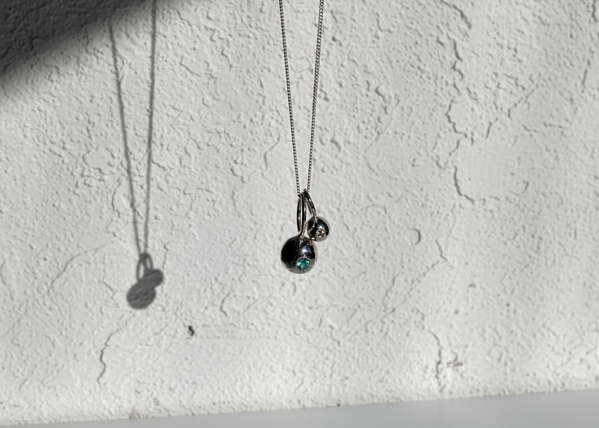 Twin Organic Pepita Charms Necklace