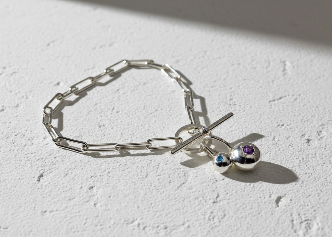 Twin Pepita charms bracelet