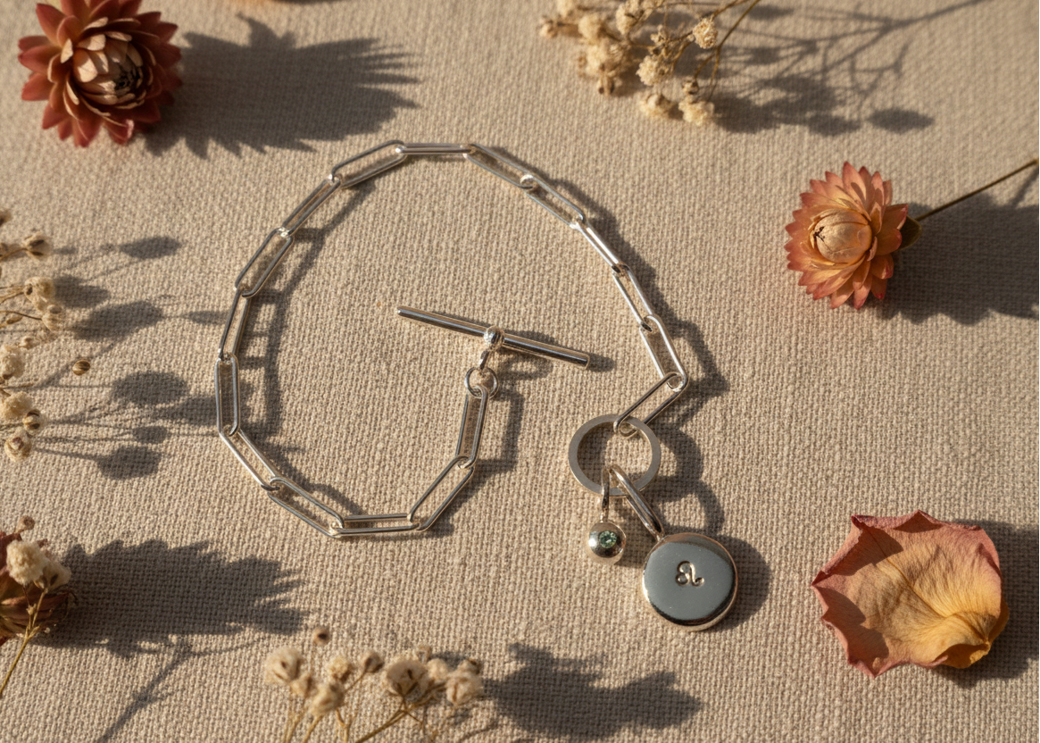 Zodiac Coriandoli bracelet with Birthstone Pepita